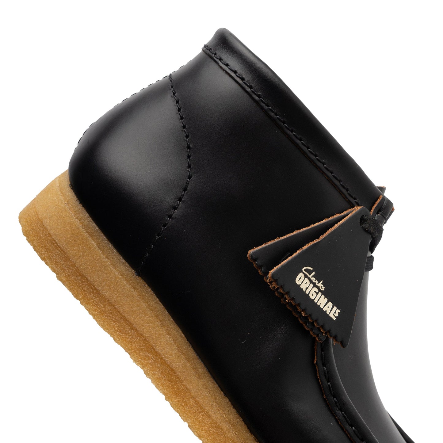 Men's Clarks Wallabee Leather Boot - Black