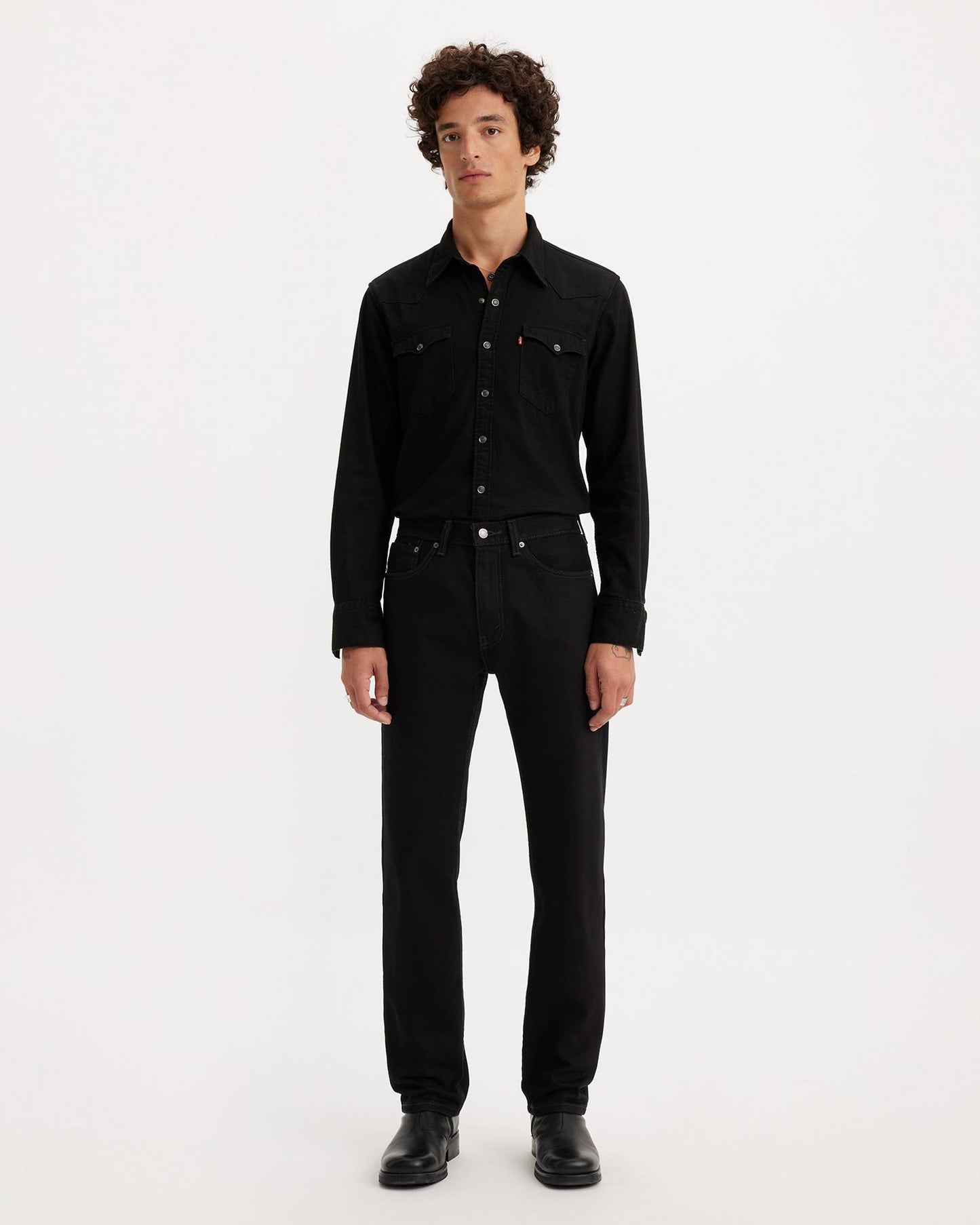 Men's Levi's 505 Regular Fit Jeans - Black
