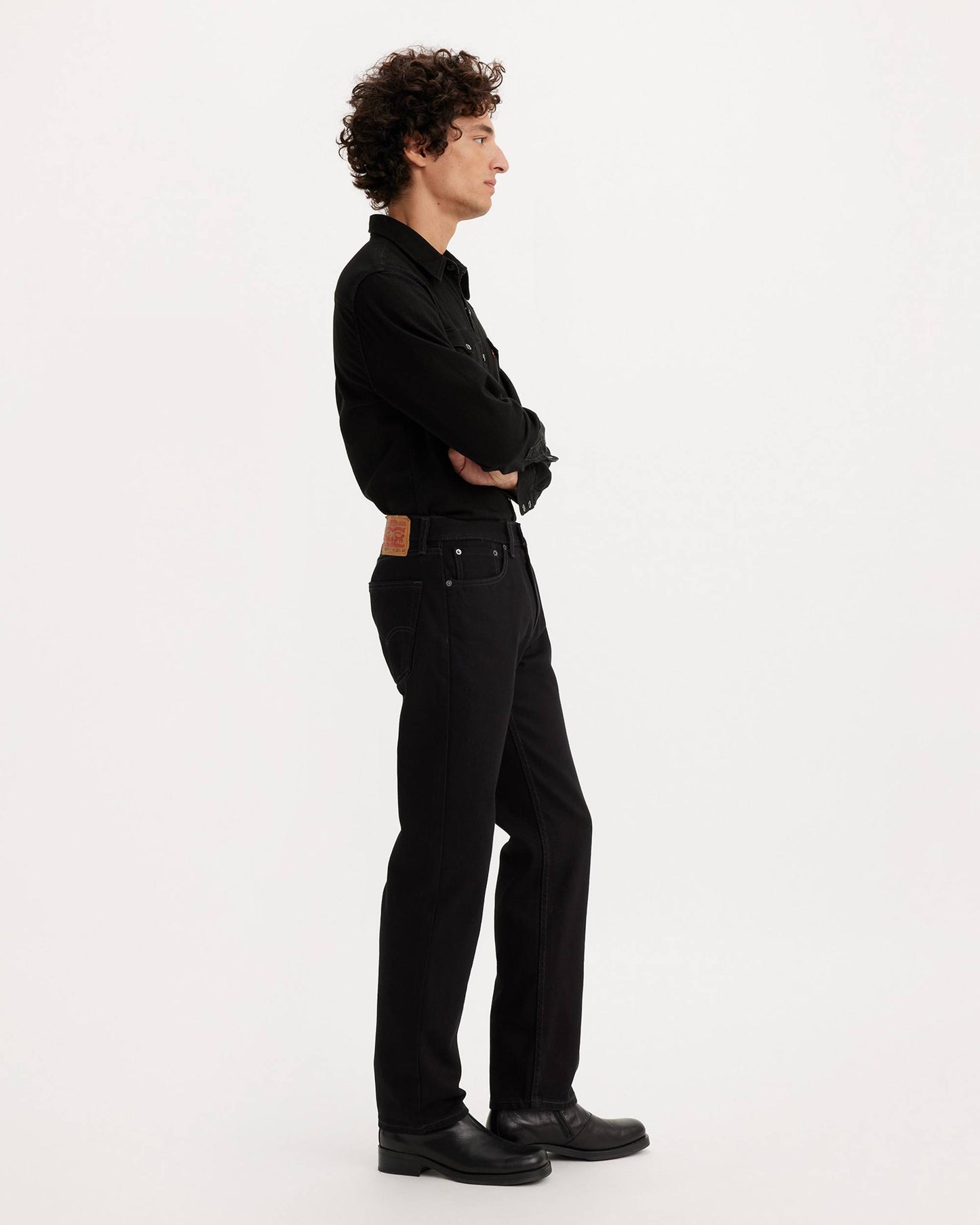 Men's Levi's 505 Regular Fit Jeans - Black