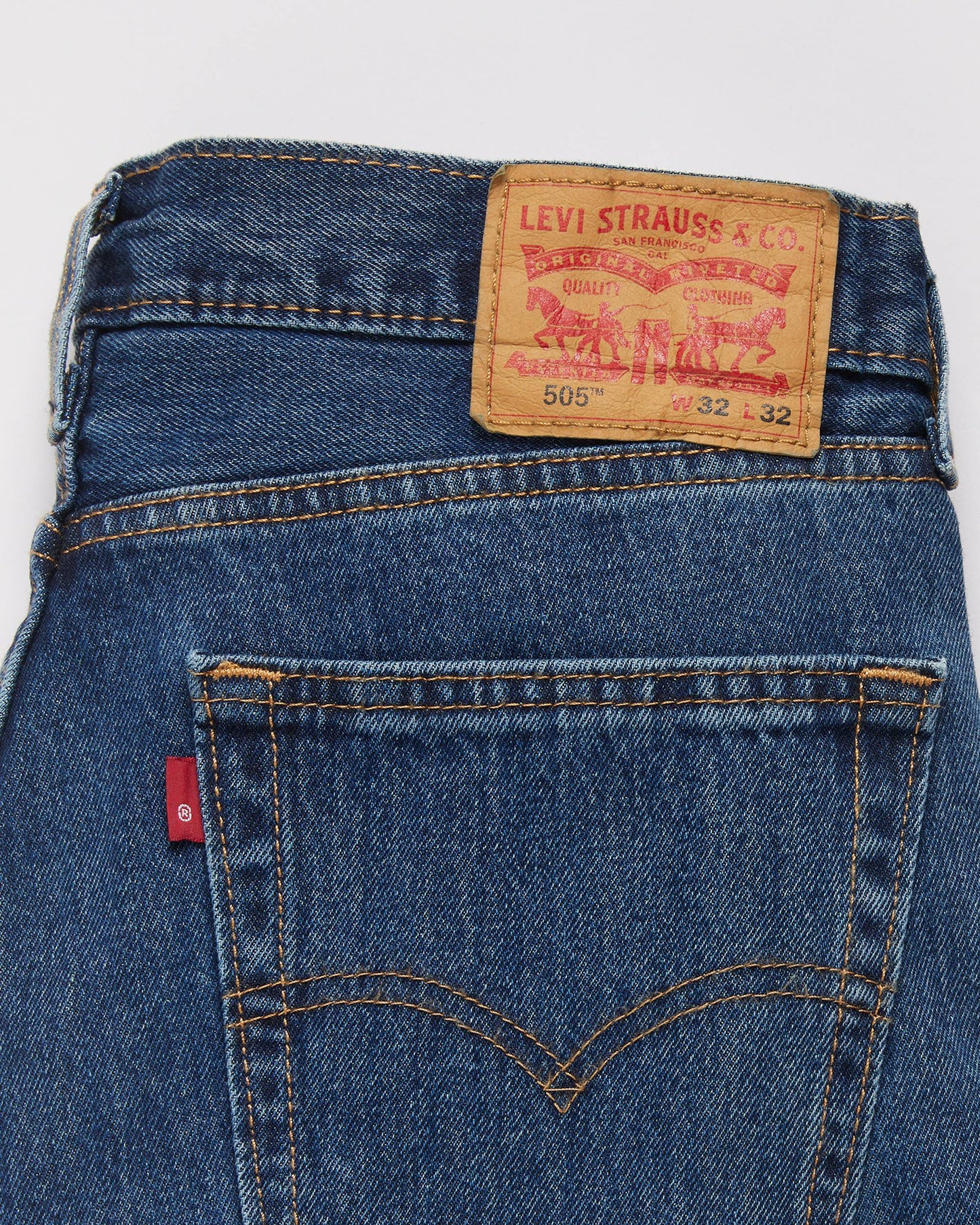 Men's Levi's 505 Regular Fit Jeans - Dark Stonewash