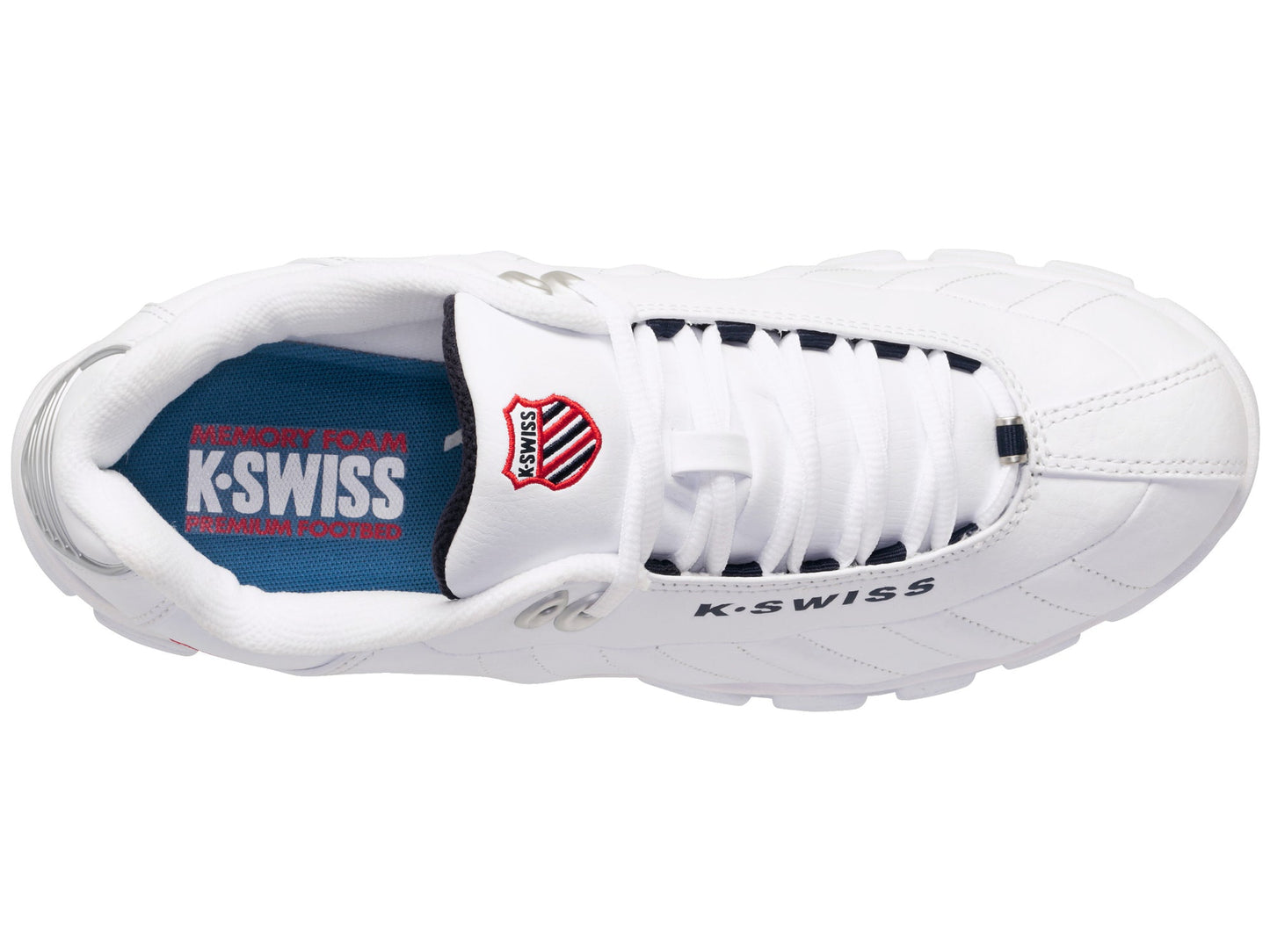 Men's K-Swiss ST329 CMF - White/Navy/Red