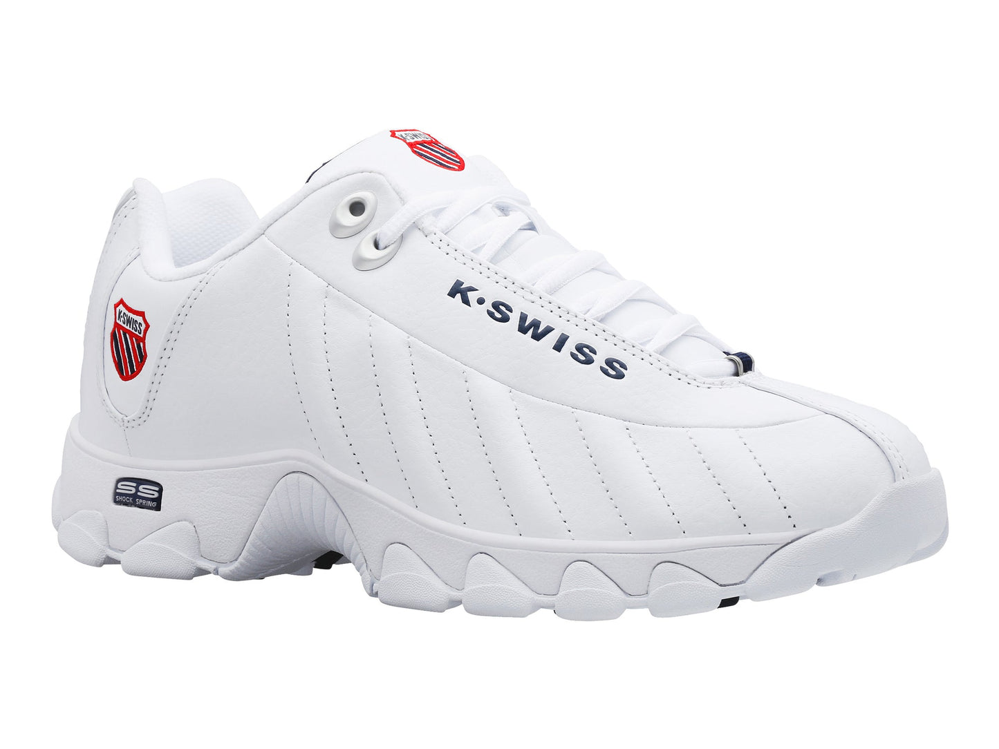 Men's K-Swiss ST329 CMF - White/Navy/Red