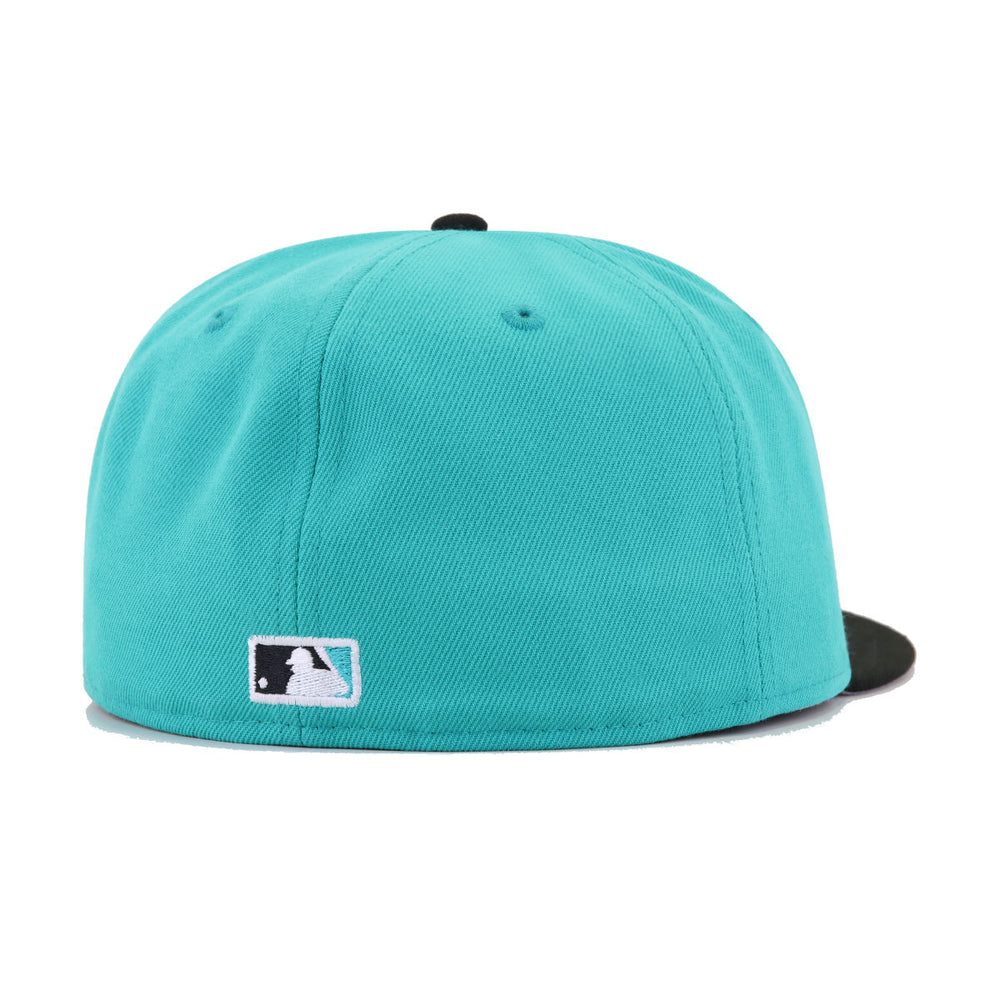 New Era Florida Marlins 59Fifty World Series Fitted Hat - Teal/Black