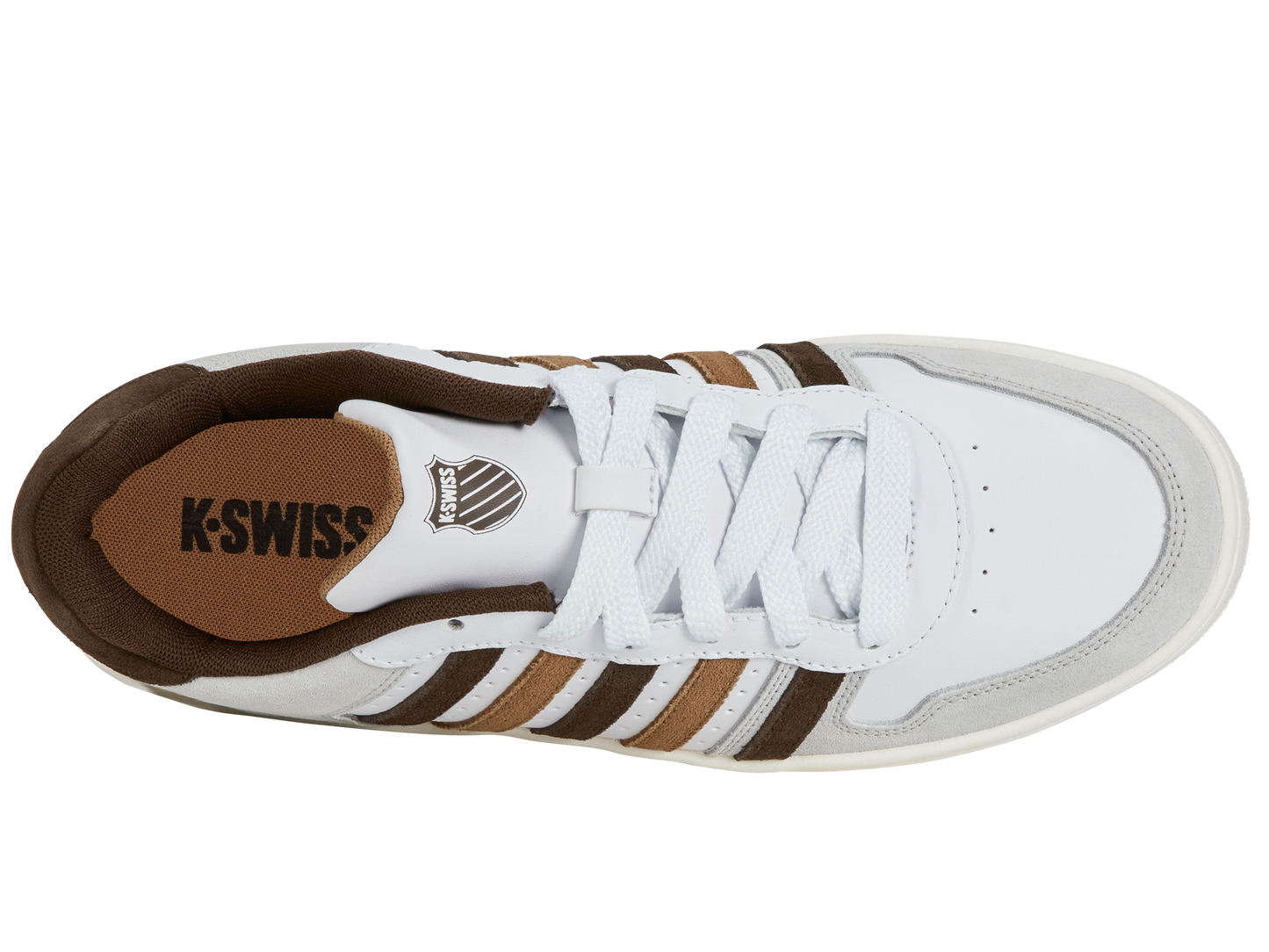 Men's K-Swiss Court Palisades - White/Brown