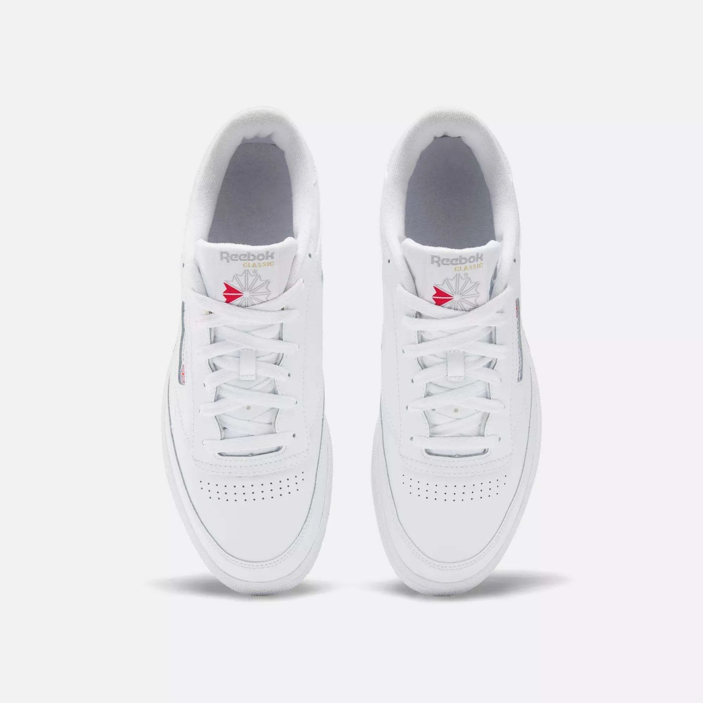 Men's Reebok Club C 85 Shoes - INT-WHITE/SHEER GREY