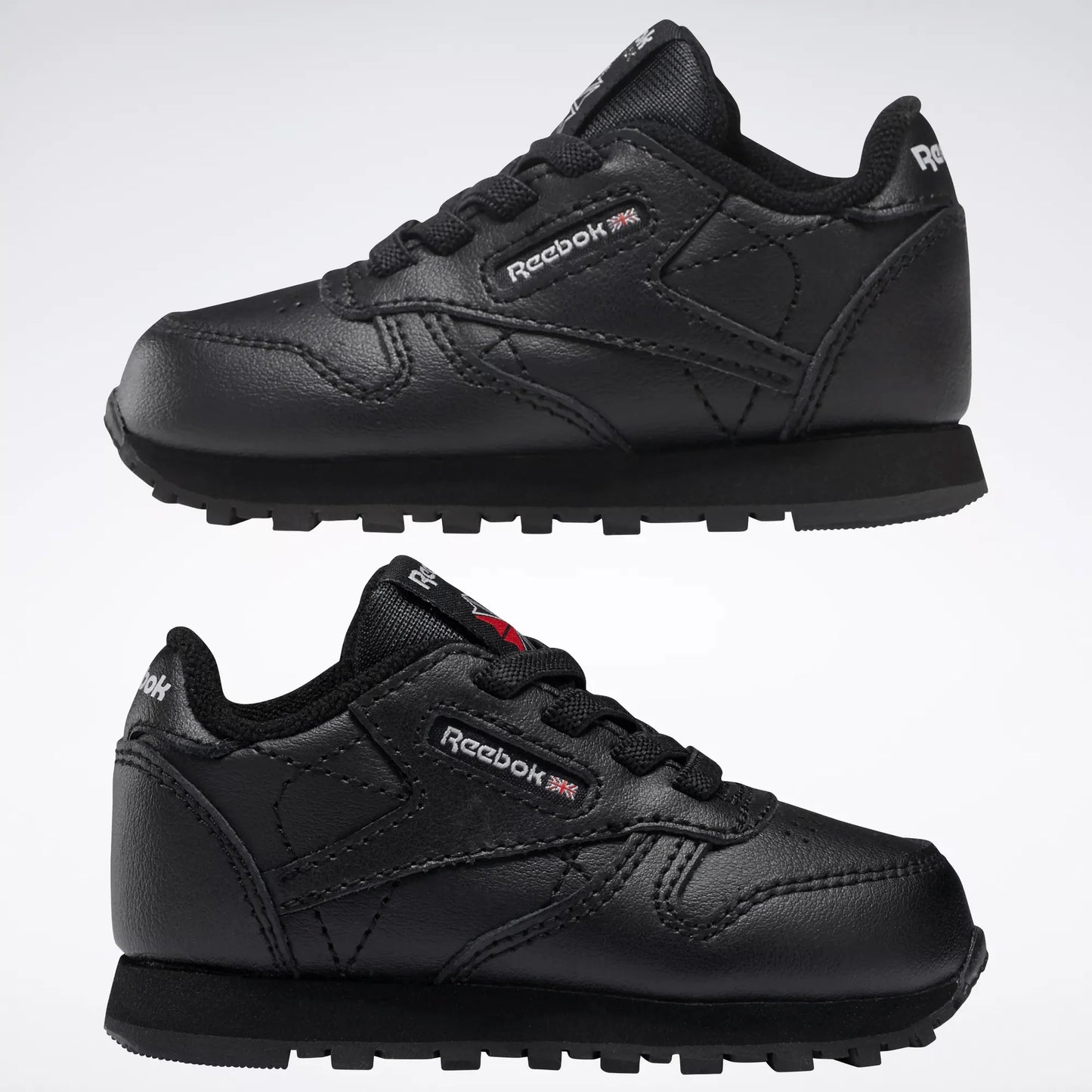 Infants Reebok Classic Leather Shoes - Core Black