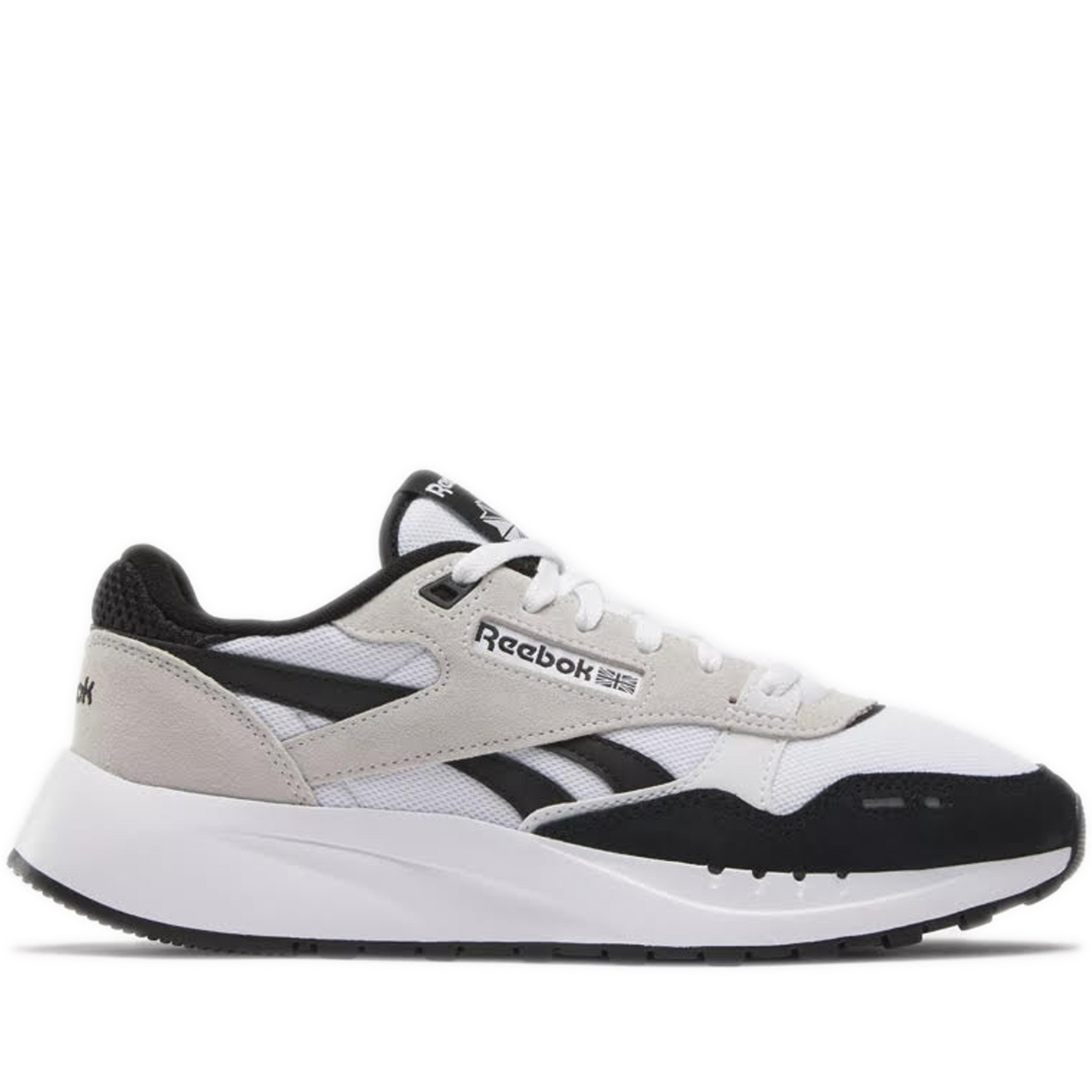 Men's Reebok Classic Leather 2400 Shoes - White/Black/White