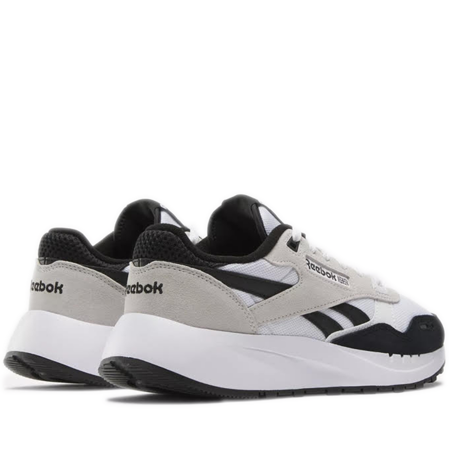Men's Reebok Classic Leather 2400 Shoes - White/Black/White