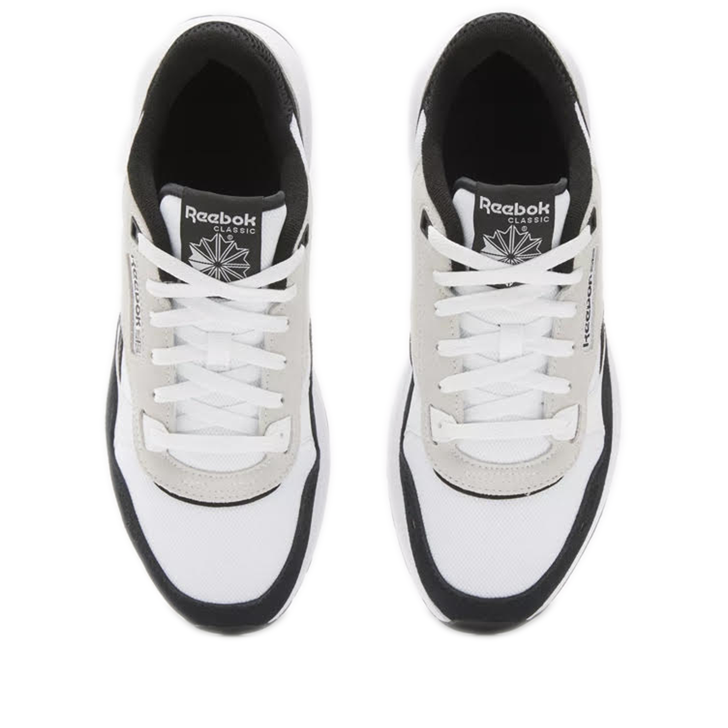 Men's Reebok Classic Leather 2400 Shoes - White/Black/White
