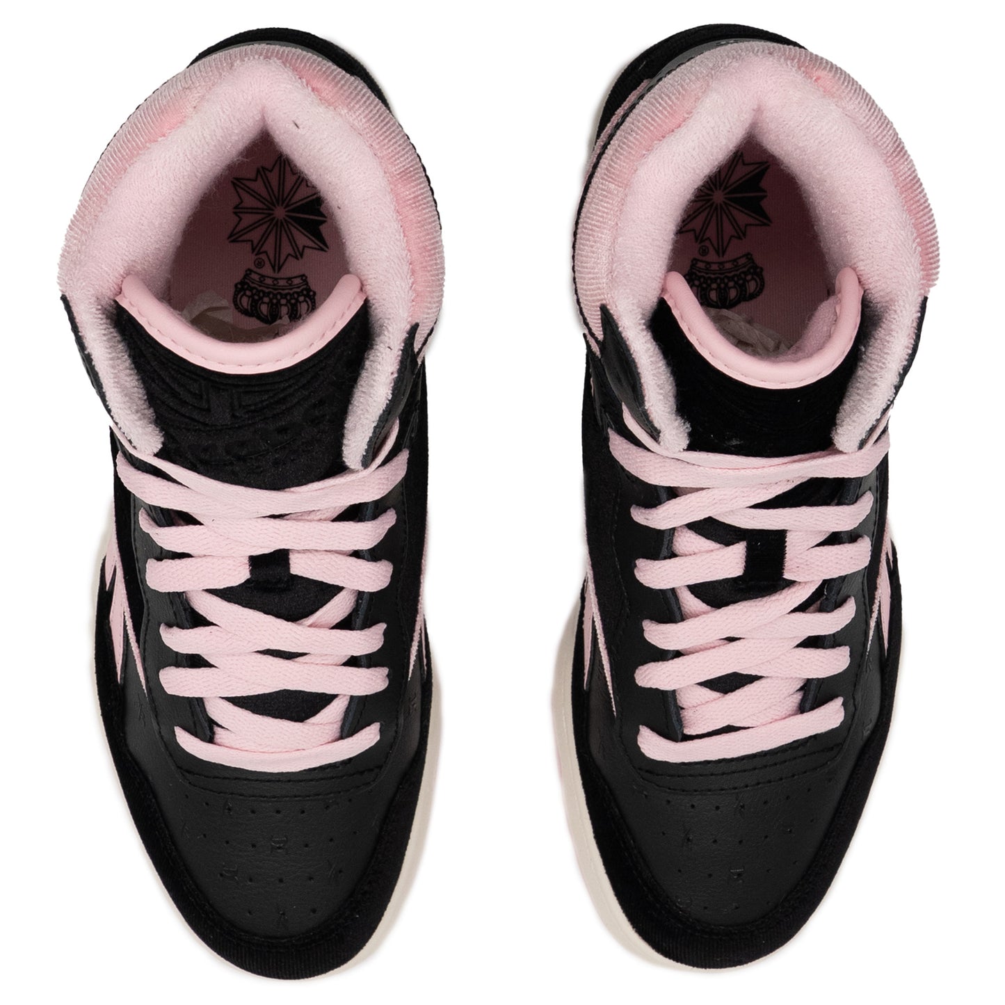 Women's Reebok BB 4000 Mid II Shoes - Black/Pink/Black