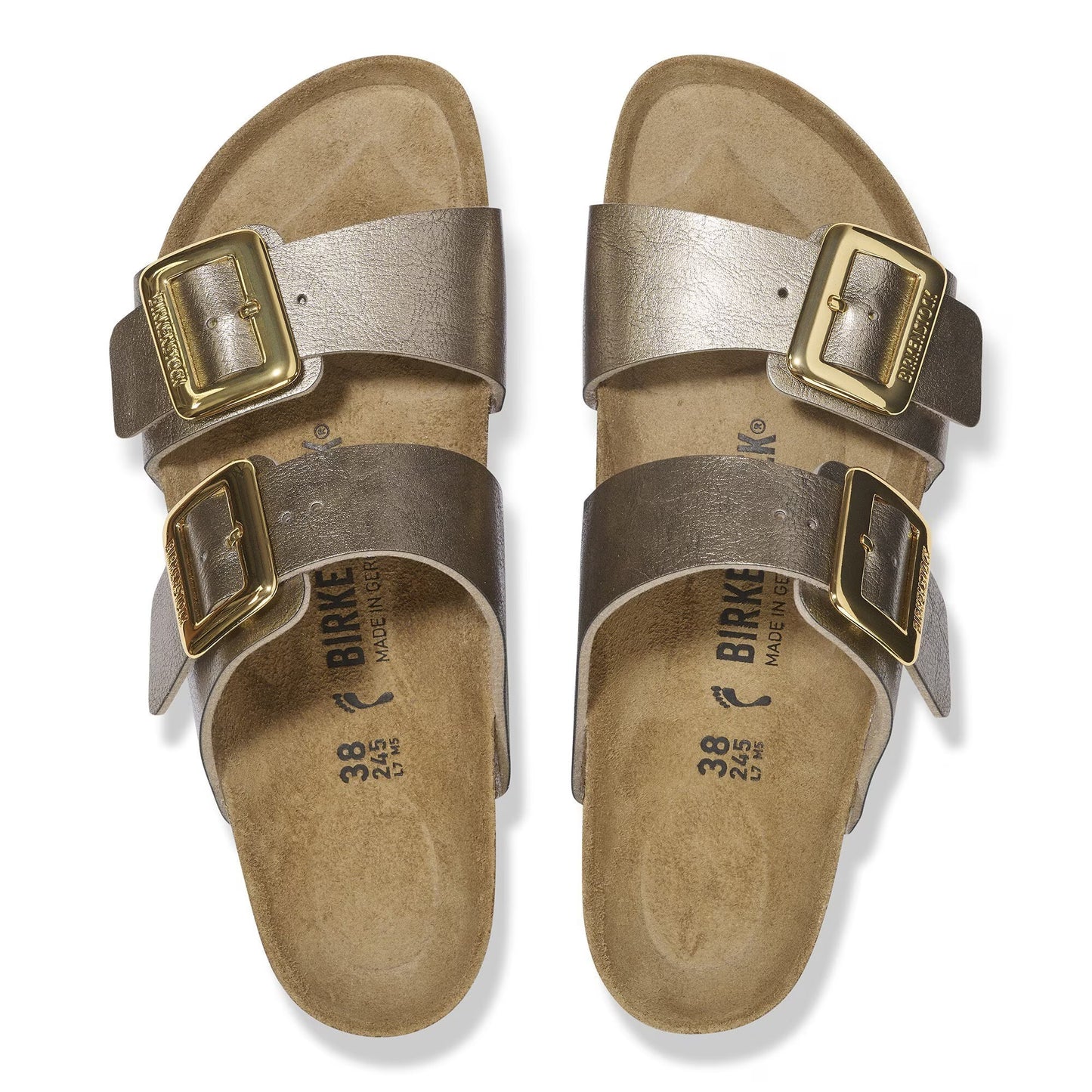 Birkenstock Sydney Cushion Buckle Birko Flor - Graceful Taupe