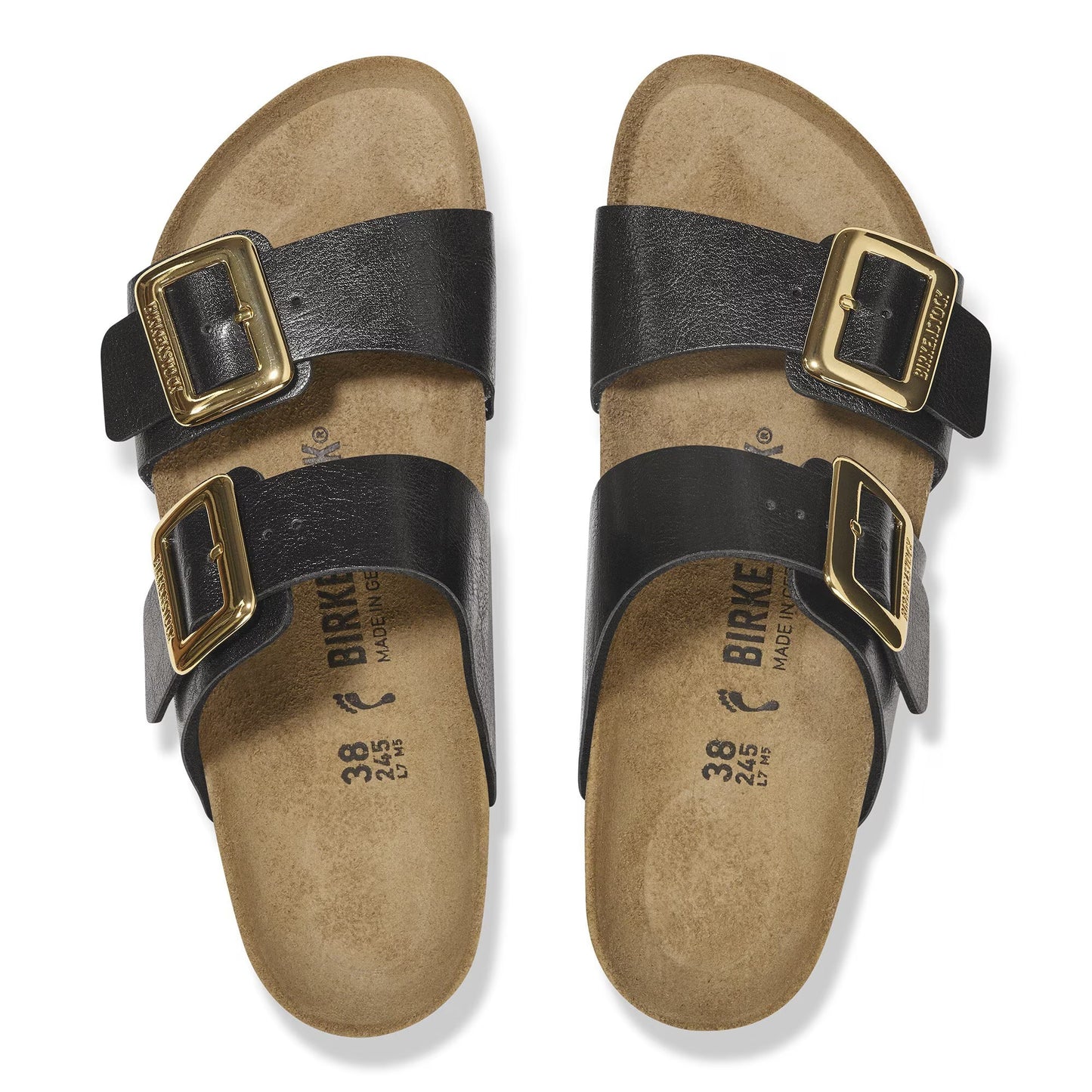 Birkenstock Sydney Luxe Buckle Birko Flor - Graceful Licorice
