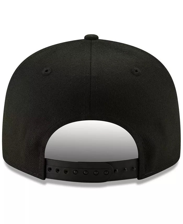 New Era Florida Marlins 9FIFTY Snapback Hat - Black/Black