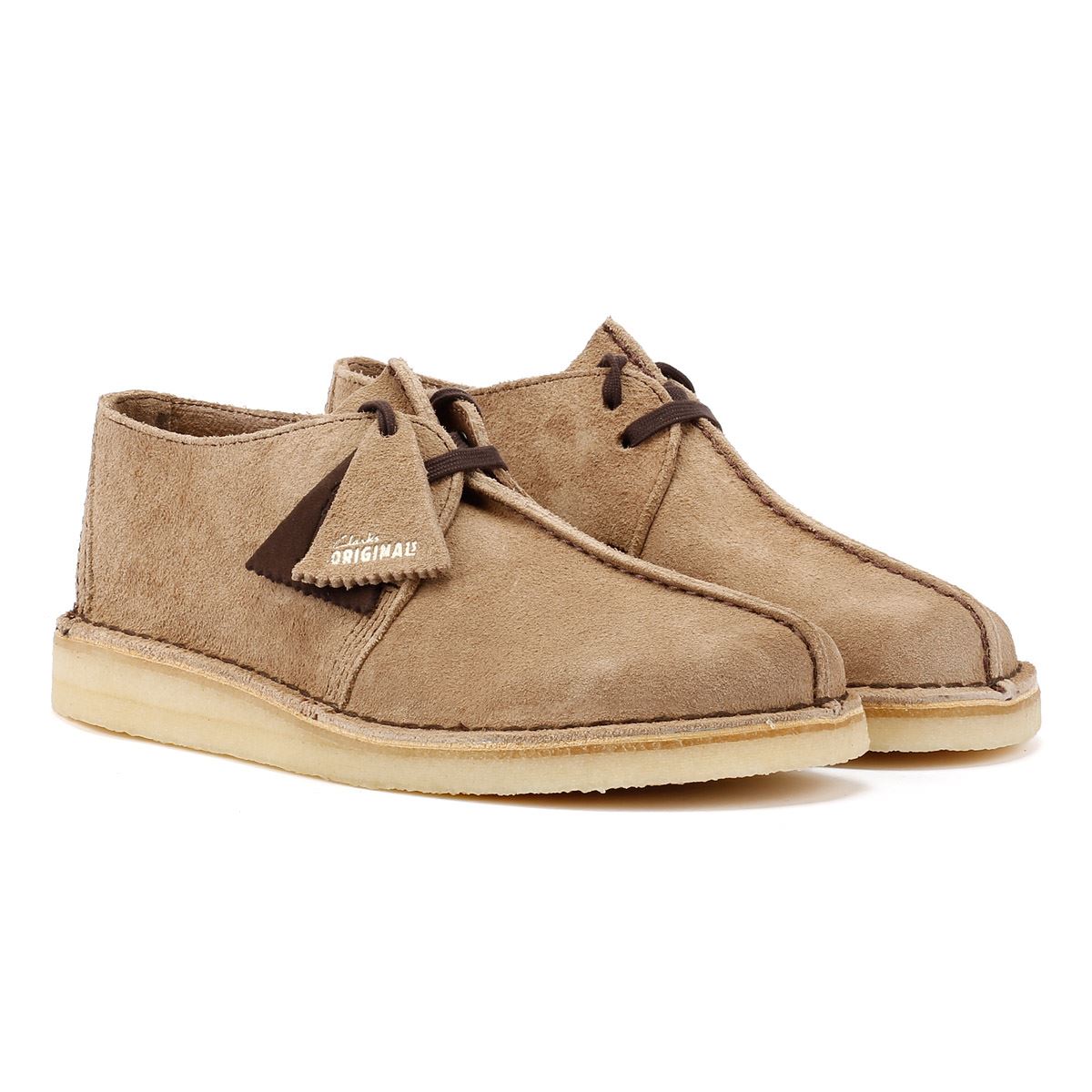 Men's Clarks Desert Trek Suede - Wolf Grey