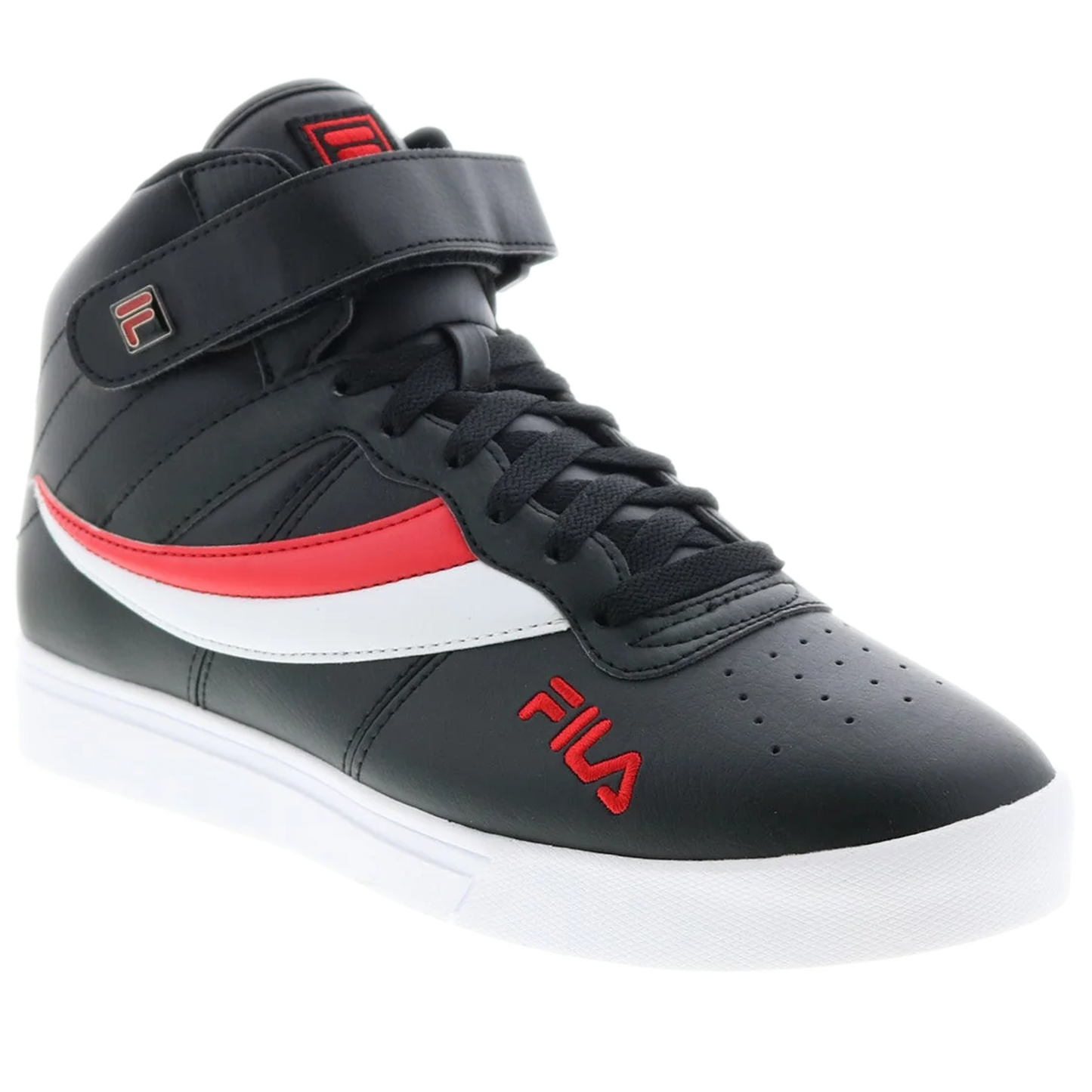 Men's Fila Vulc 13 Reverse Flag - Black/ Red/ Black