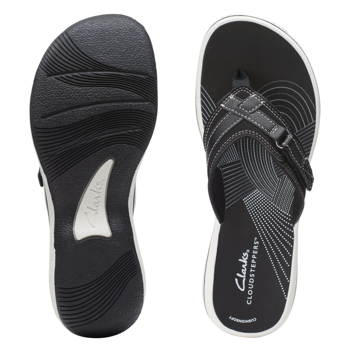 Women's Clarks Breeze Sea Sandals - Black