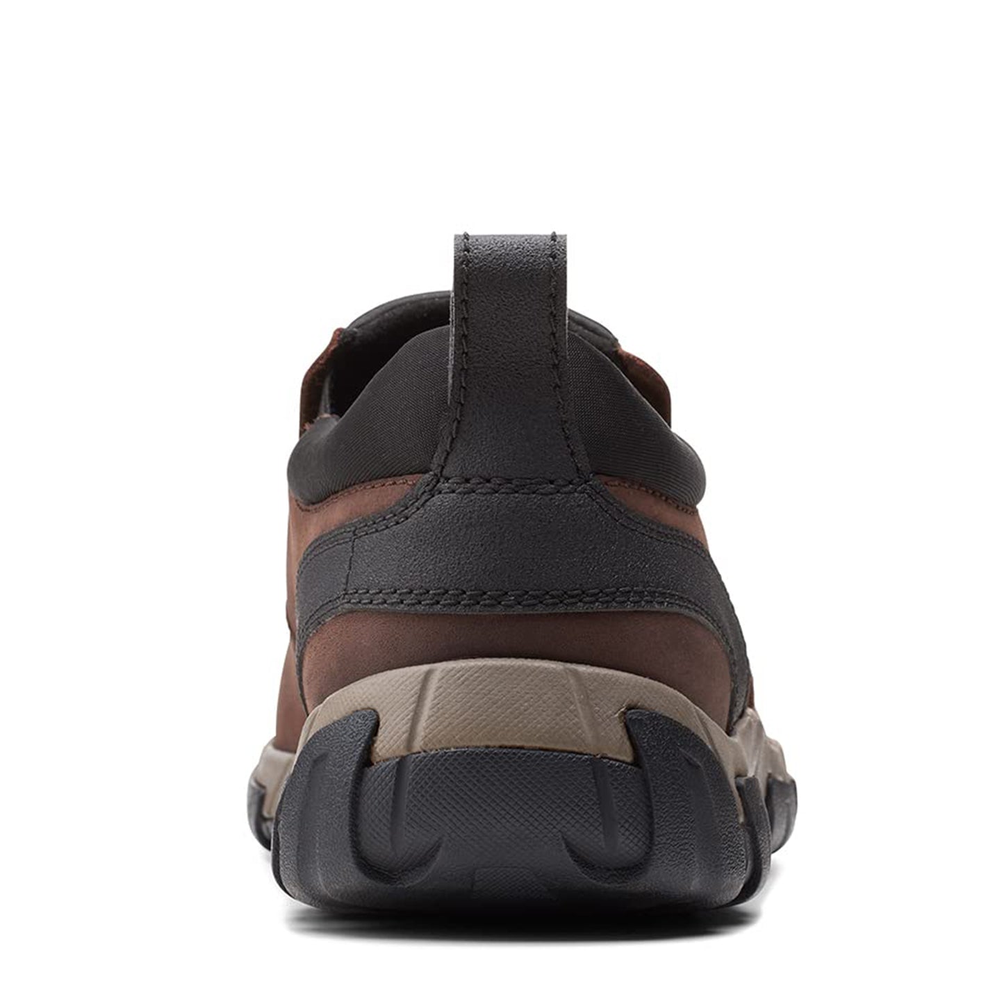 Men's Clarks Grove Step - Brown Leather - Heel