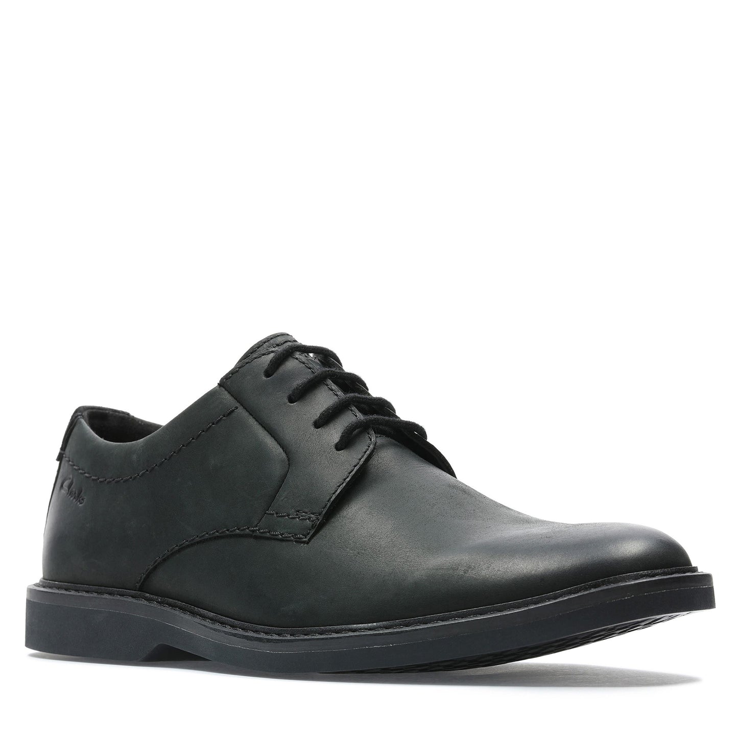 Clarks Atticus Lt Lace - Black Nubuck - Front Side