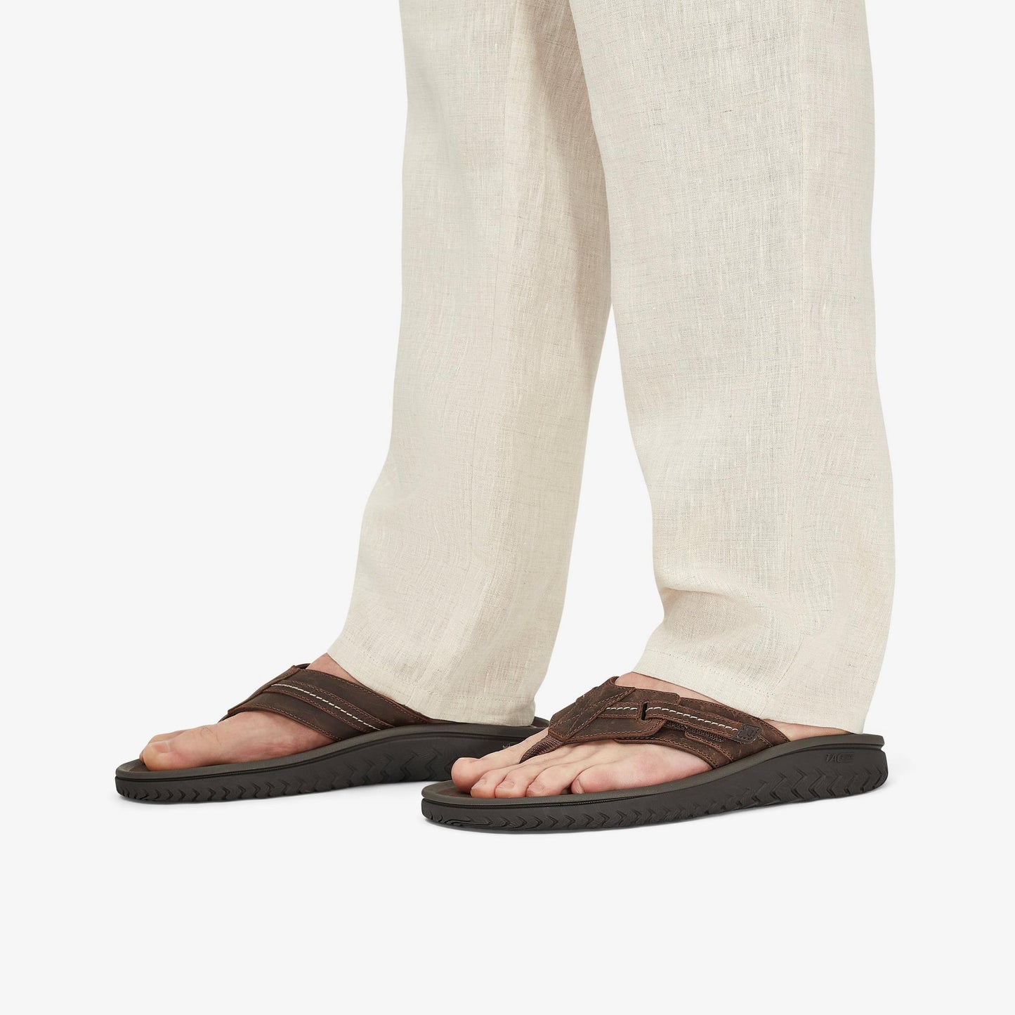 Men's Clarks Sandals Wesley Sun - Beeswax Leather