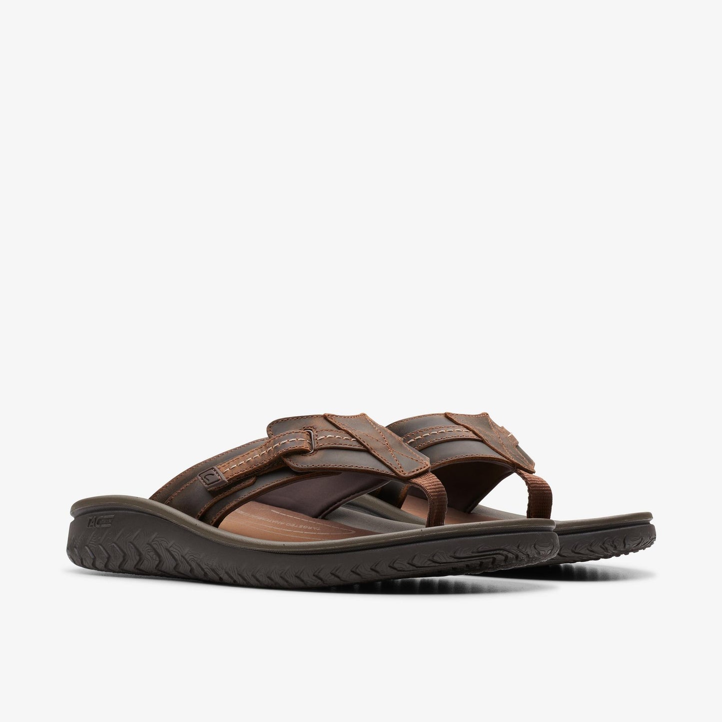 Men's Clarks Sandals Wesley Sun - Beeswax Leather