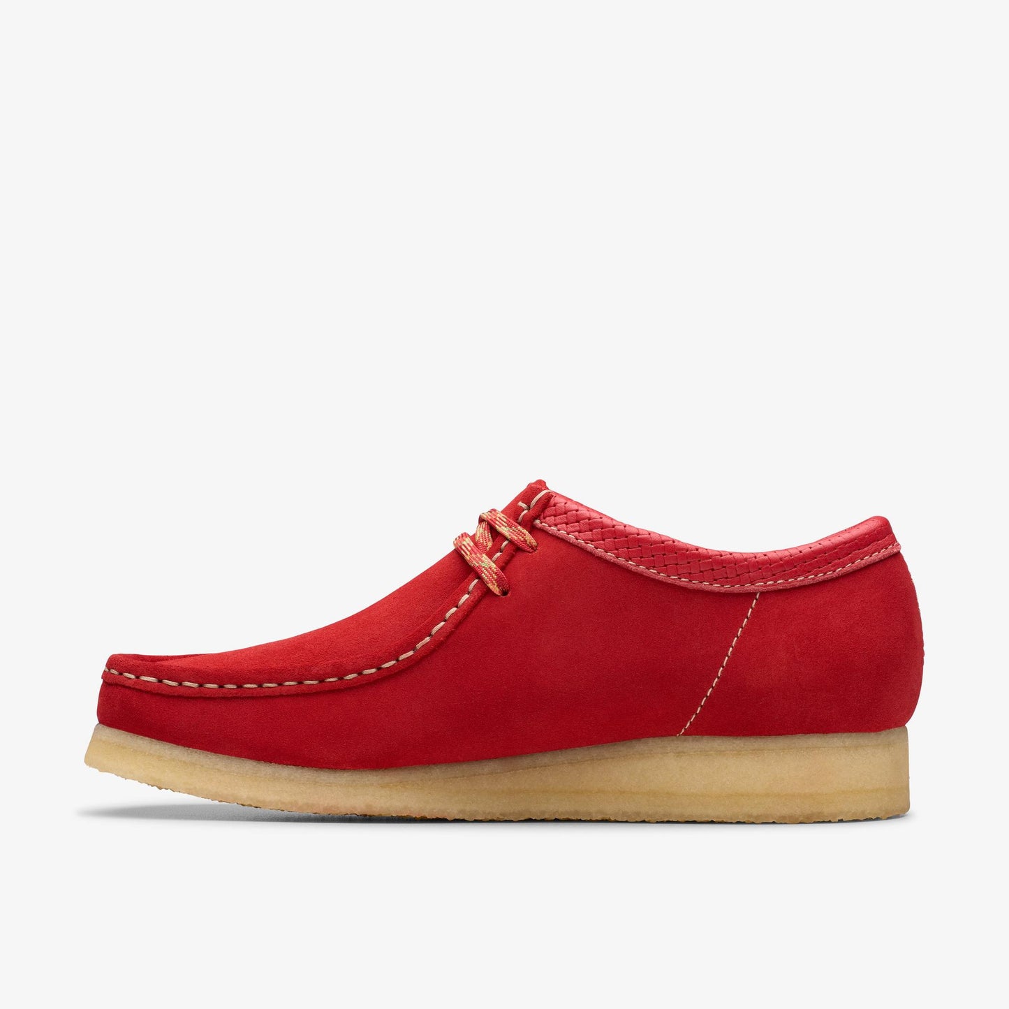 Men's Clarks Wallabee Low Suede - Red