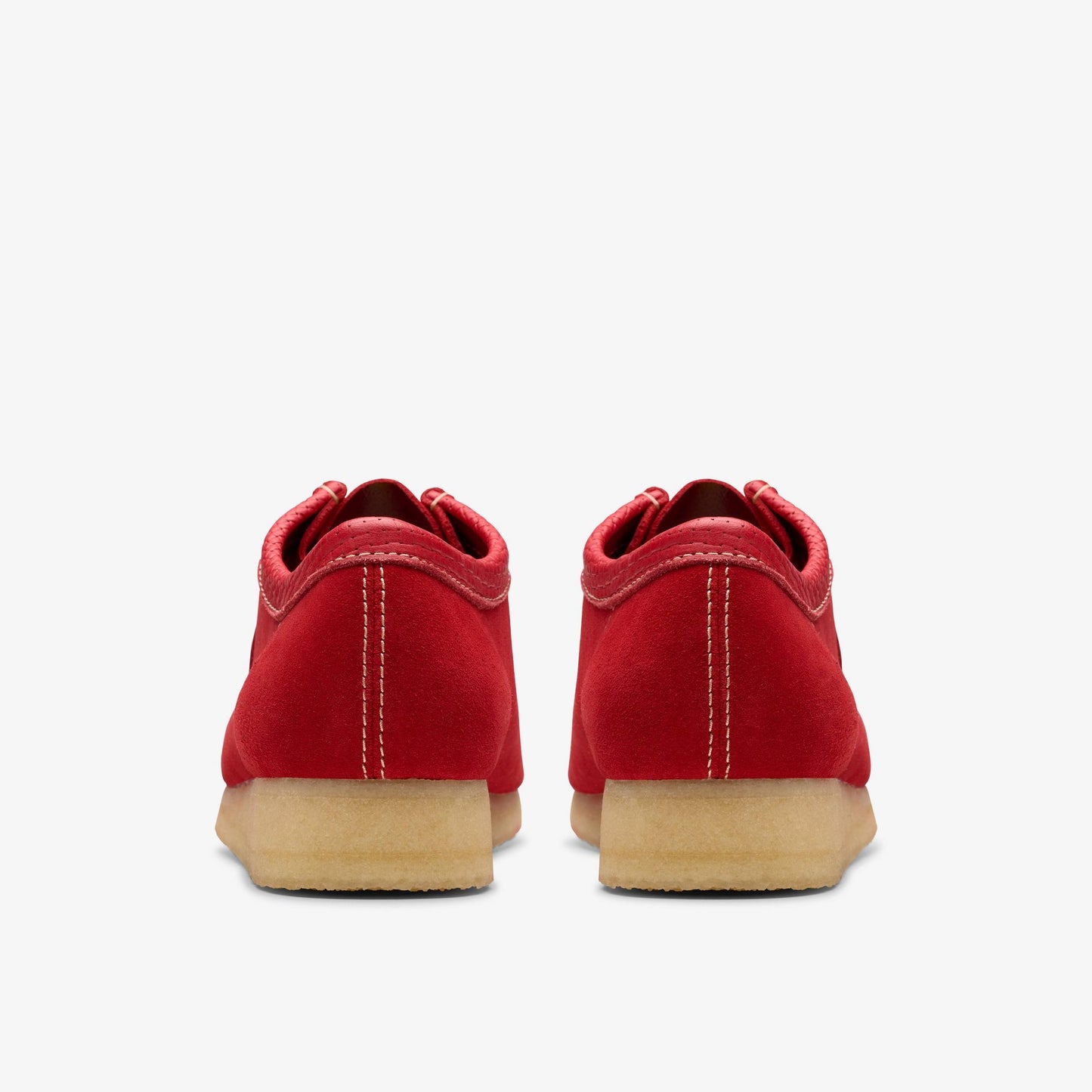 Men's Clarks Wallabee Low Suede - Red