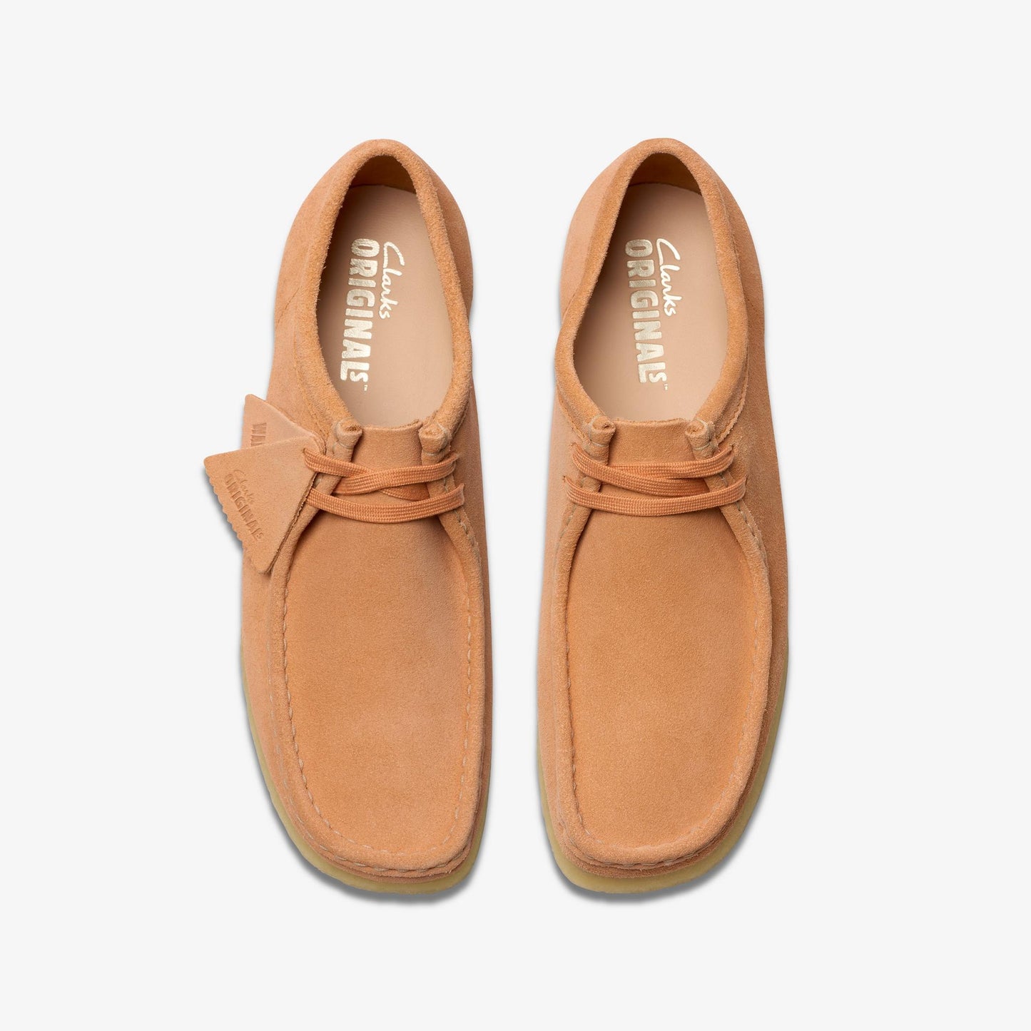 Men's Clarks Wallabee Low Suede - Pale Peach
