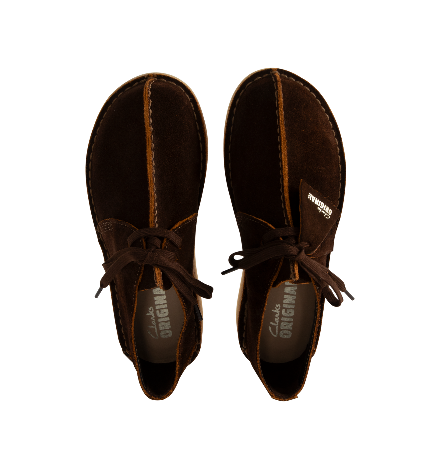 Men's Clarks Desert Trek Suede - Brown/Chestnut