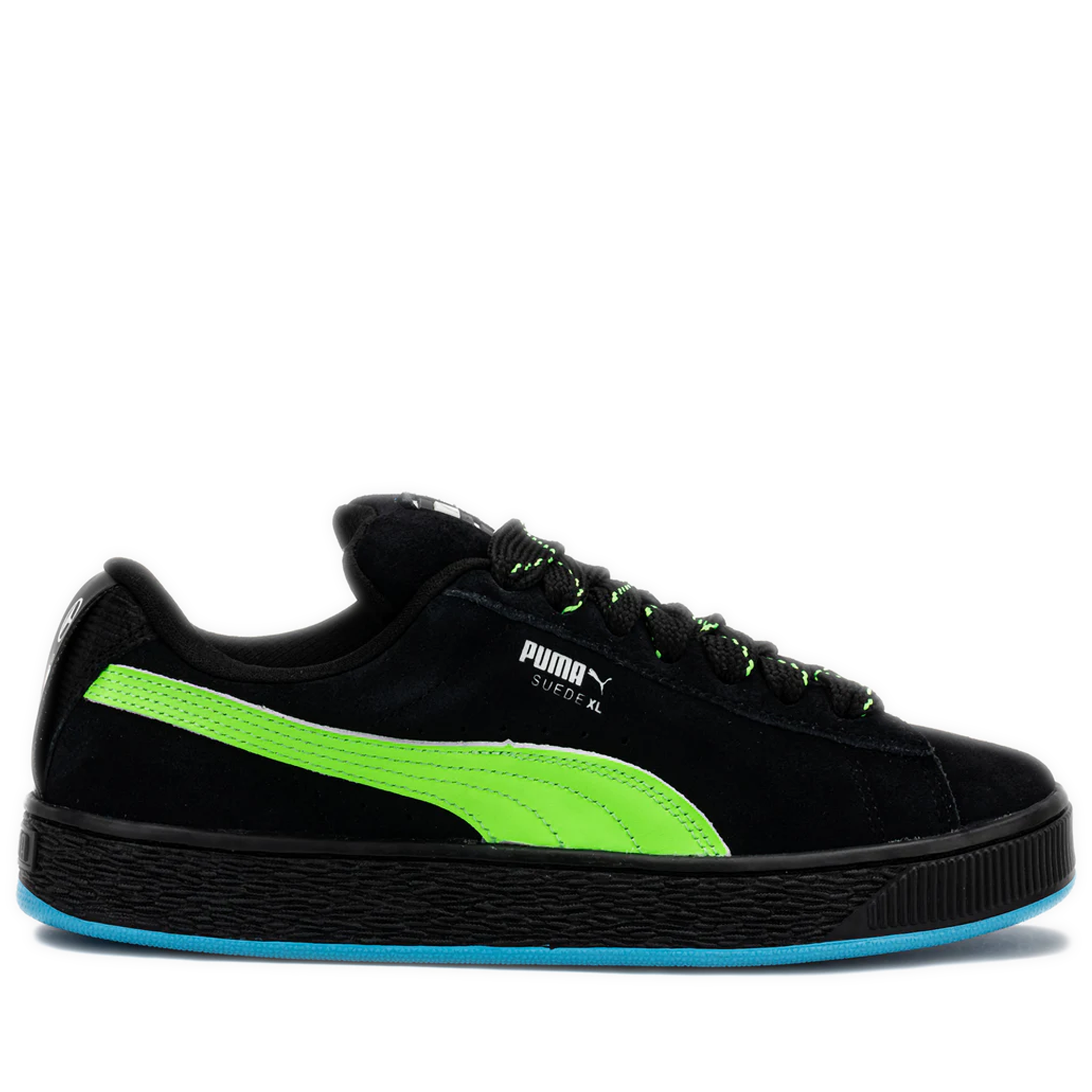 Puma MAPF1 Neon Energy Suede XL Mens Lifestyle Shoes Sheen Green Black