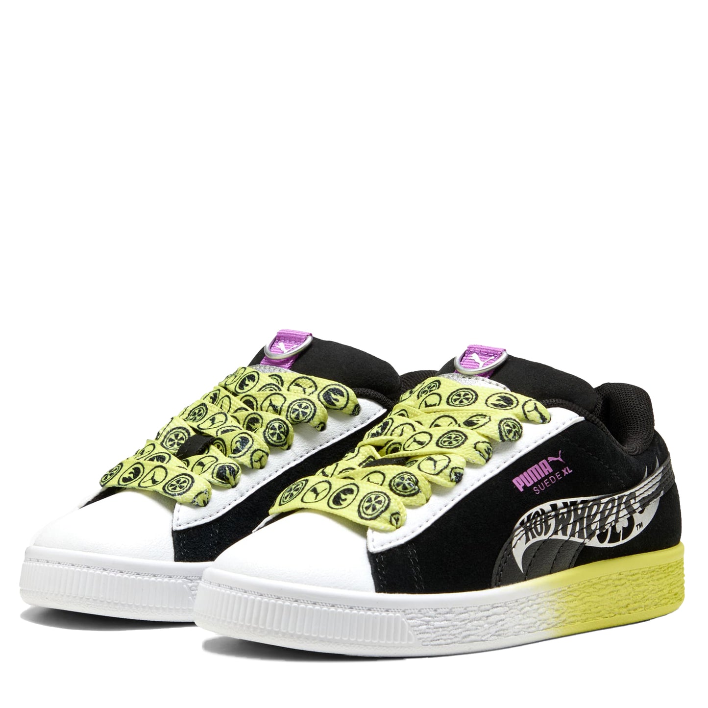 Pre School Puma X HOT WHEELS™ Suede XL - Black/Lemon