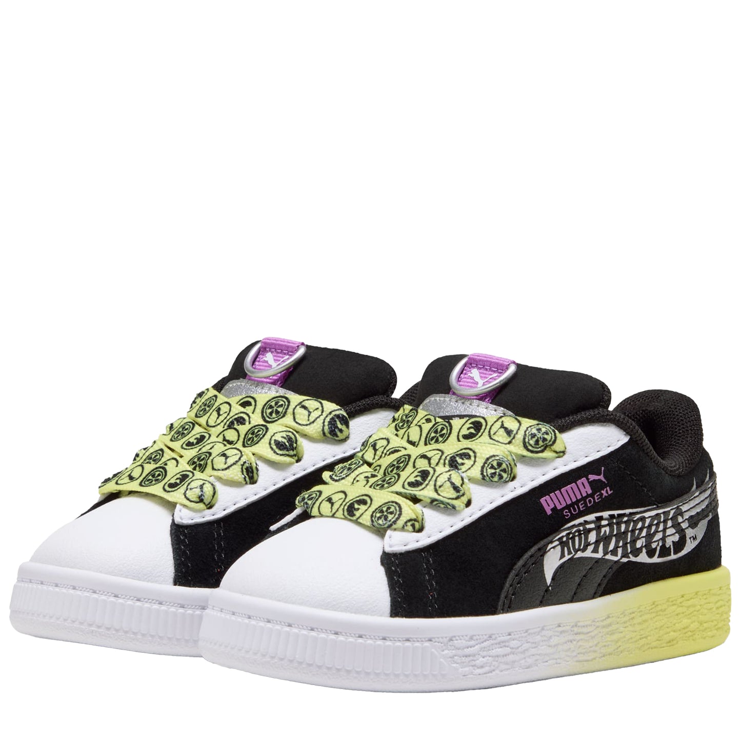 Infants Puma X HOT WHEELS™ Suede XL - Black/Lemon