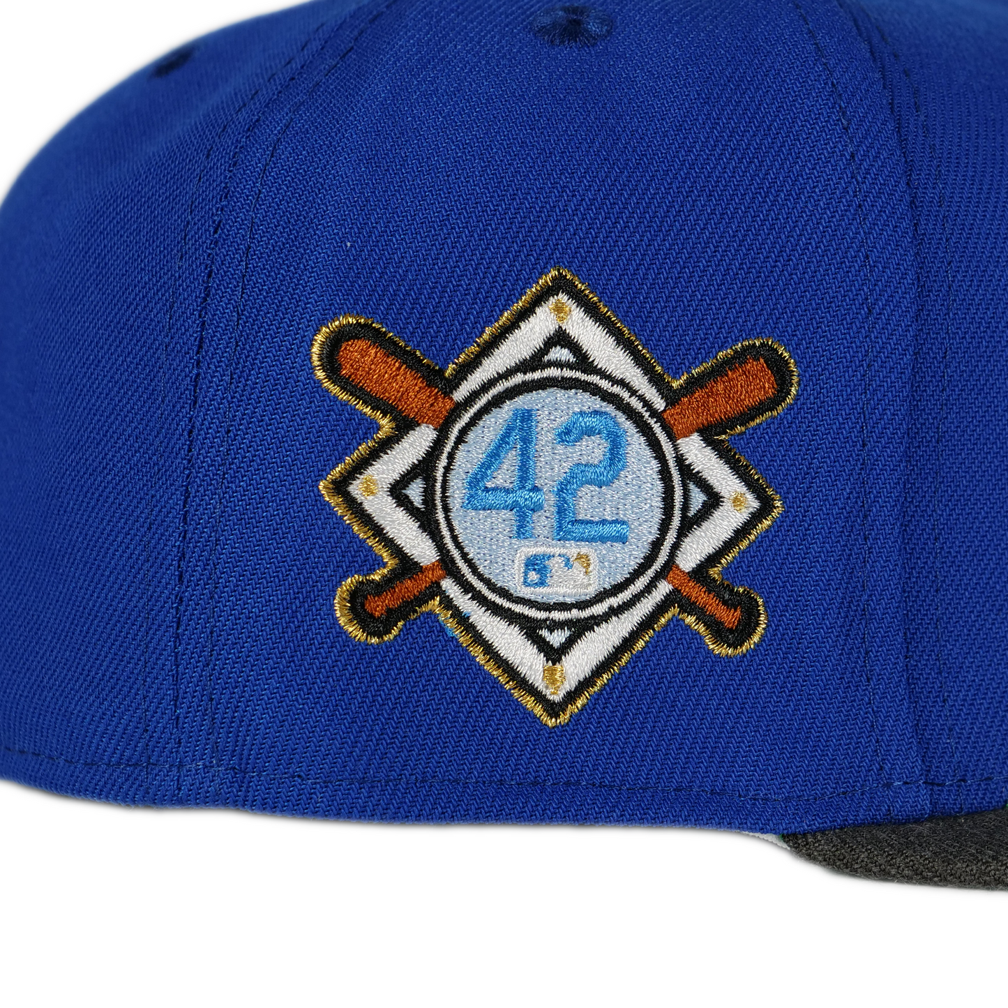 New Era Brooklyn Dodgers Jackie Robinson Exclusive 59FIFTY Fitted Hat - Blue/ Graphite