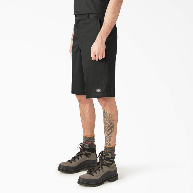 Men's Dickies Loose Fit Flat Front Work Shorts, 13" - BK