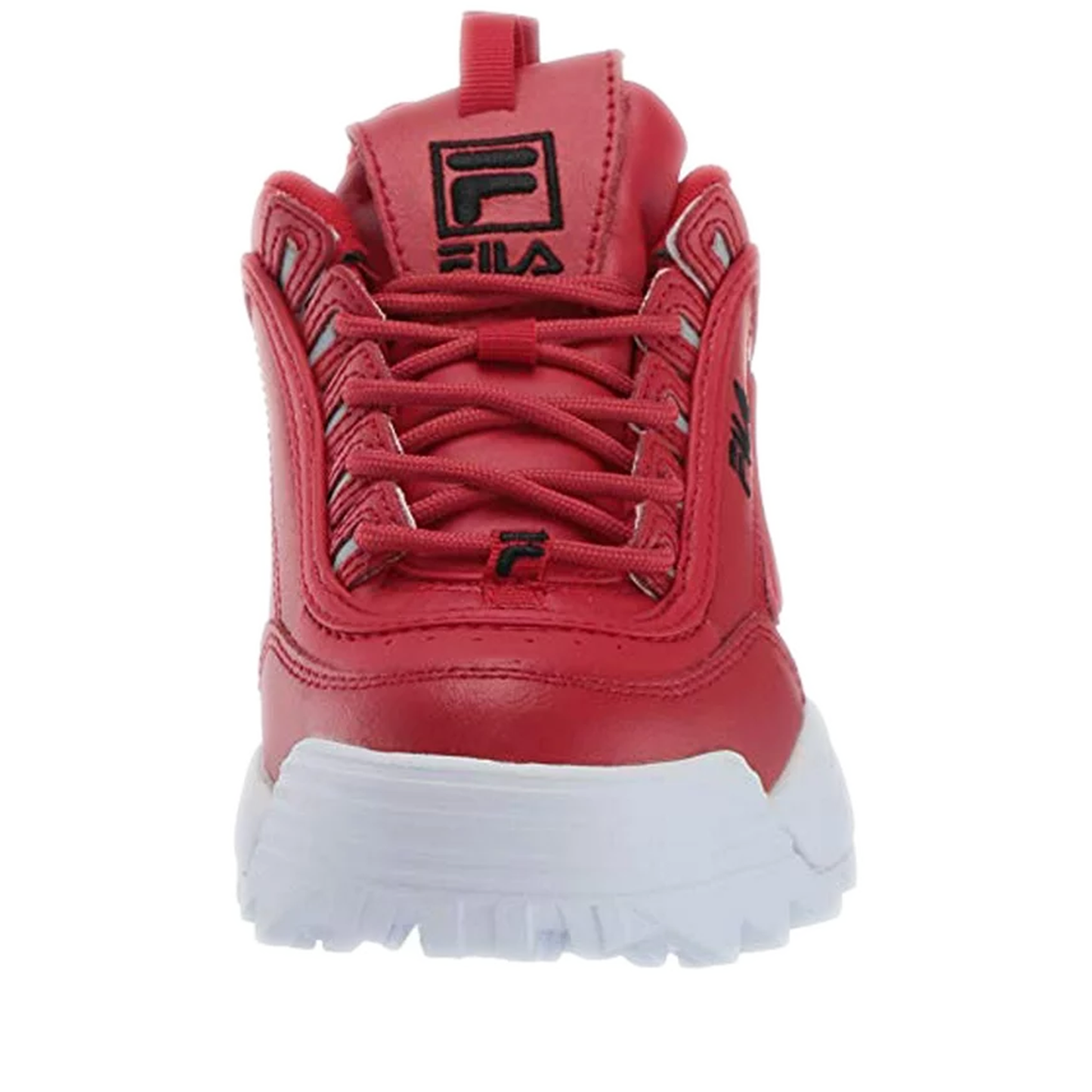 Women's Fila Disruptor II Premium - Red/ Black/ White