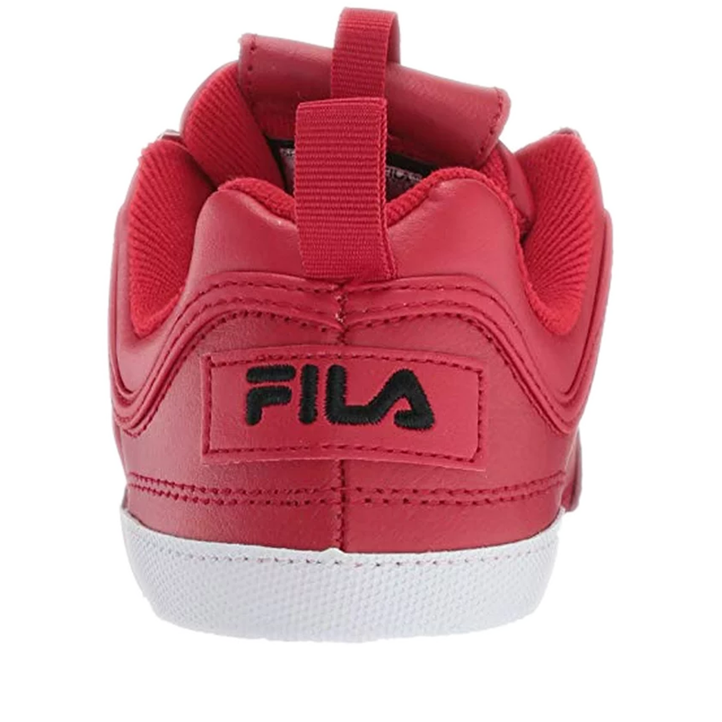 Women's Fila Disruptor II Premium - Red/ Black/ White