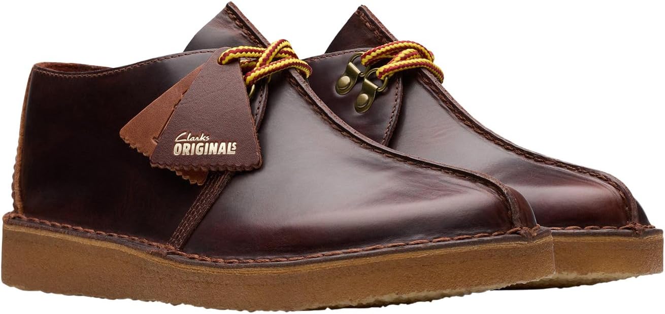 Men's Clarks Desert Trek - Burgundy