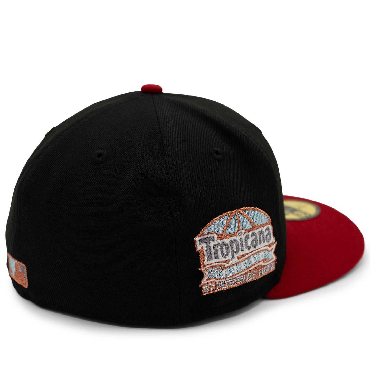 New Era Tampa Bay Rays 59Fifty Fitted Hat - Black/ Red