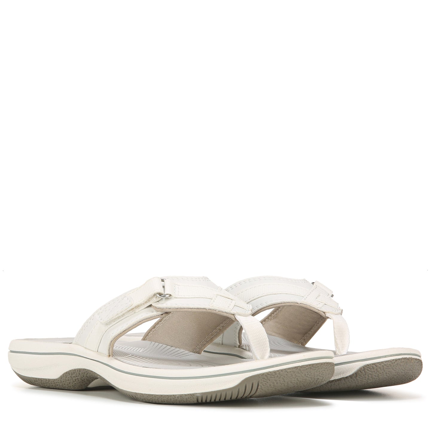 Women's Clarks Breeze Sea Sandals - White