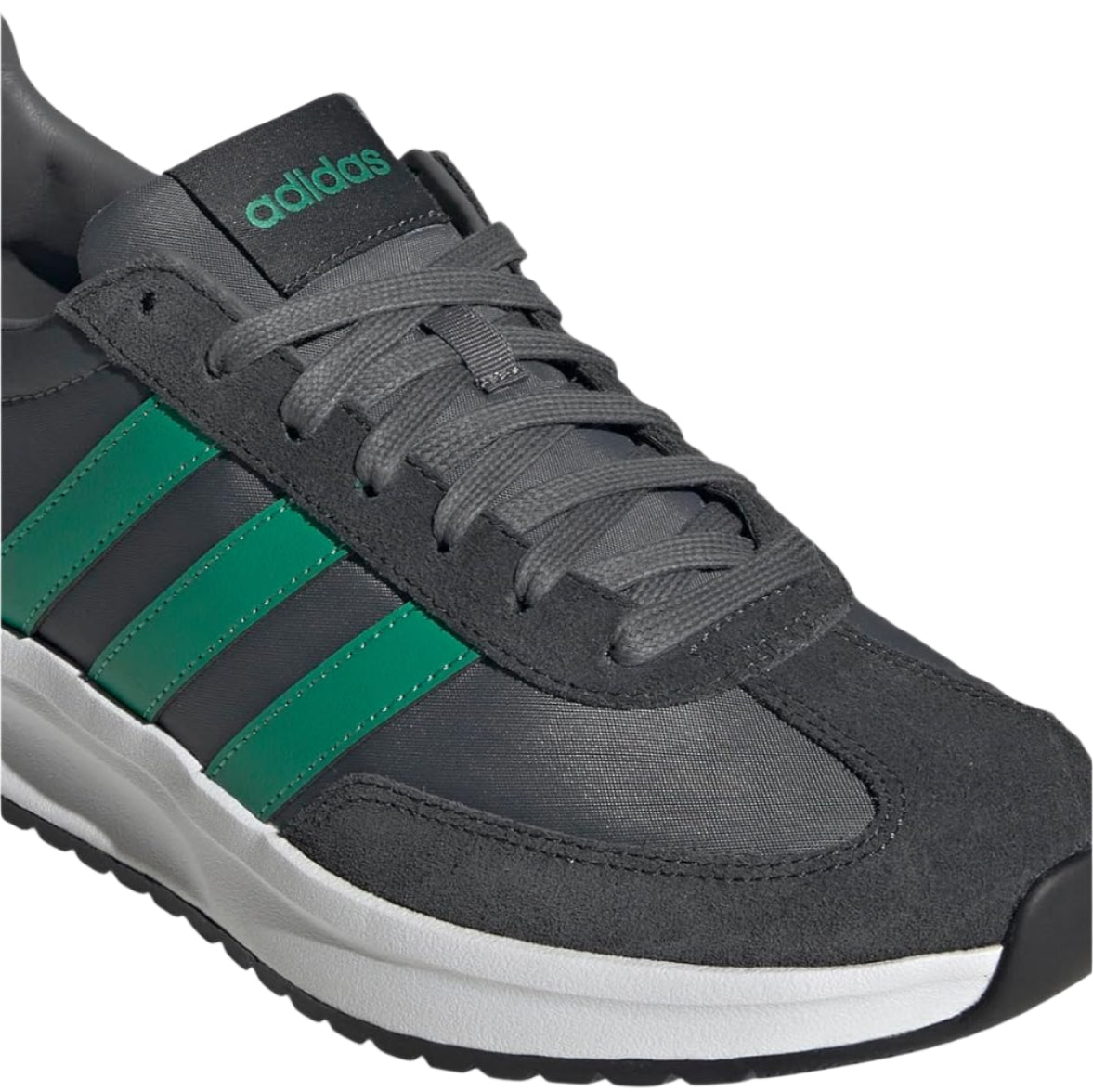 Men's Adidas Run 70s 2.0 Shoes - Grey Four/Semi Court Green/Carbon