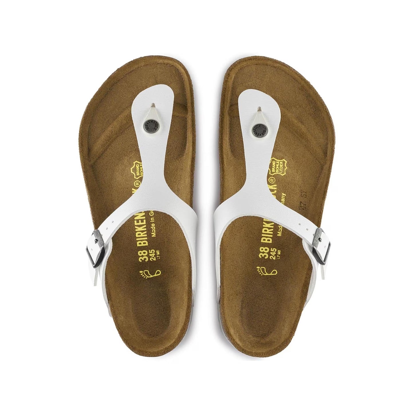 Birkenstock Gizeh Birko Flor - White