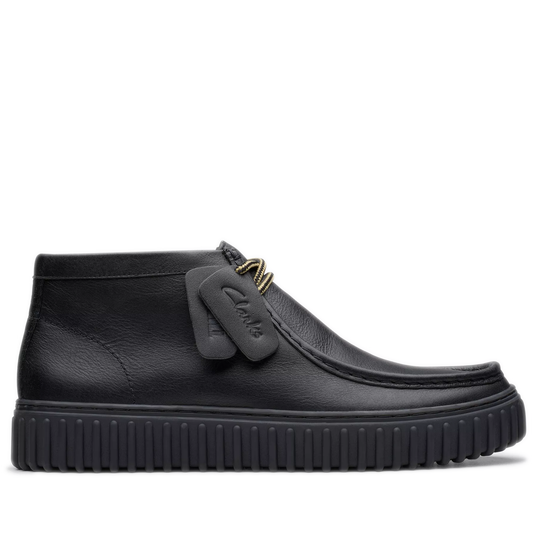 Men's Clarks Torhill Hi - Black Leather