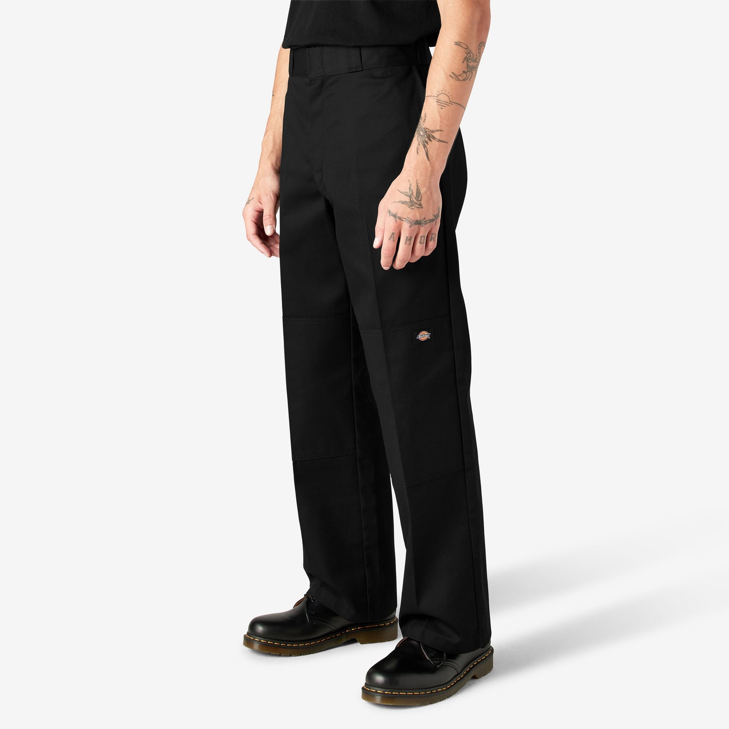 Men's Dickies Loose Fit Double Knee Work Pants - Black