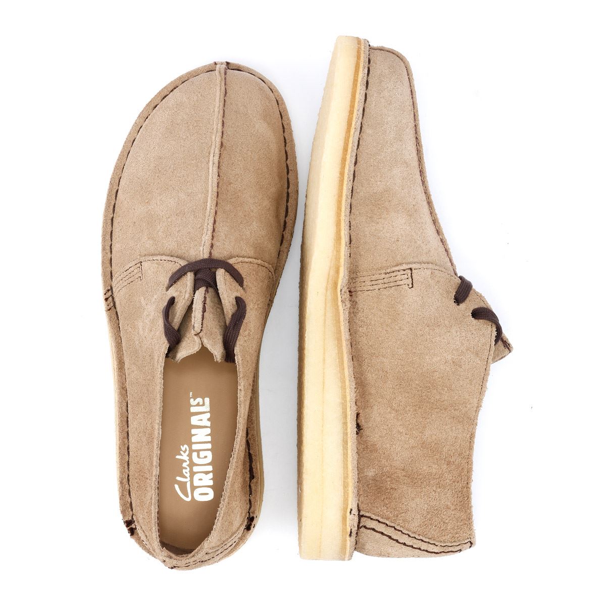 Men's Clarks Desert Trek Suede - Wolf Grey