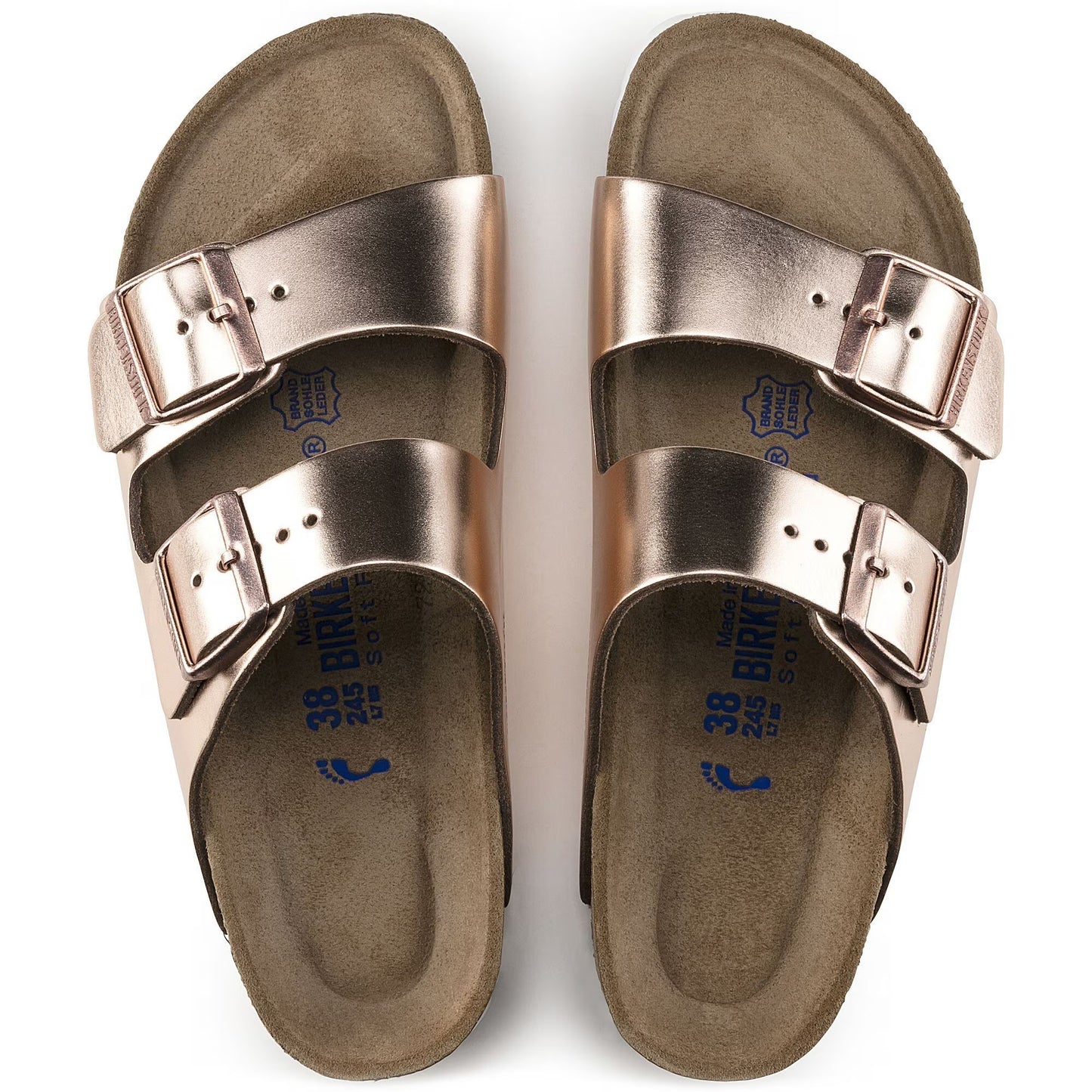 Birkenstock Arizona Soft Footbed Leather - Metallic Copper