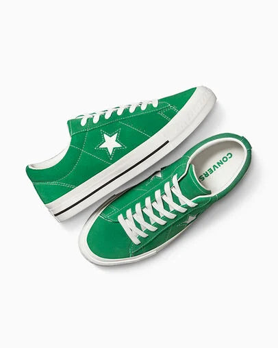 Men's Converse One Star 95 - Green/Vintage White