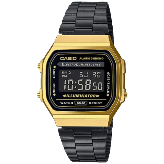 Casio Vintage A168WEGB-1BVT Watch 36.3mm - Black/Gold