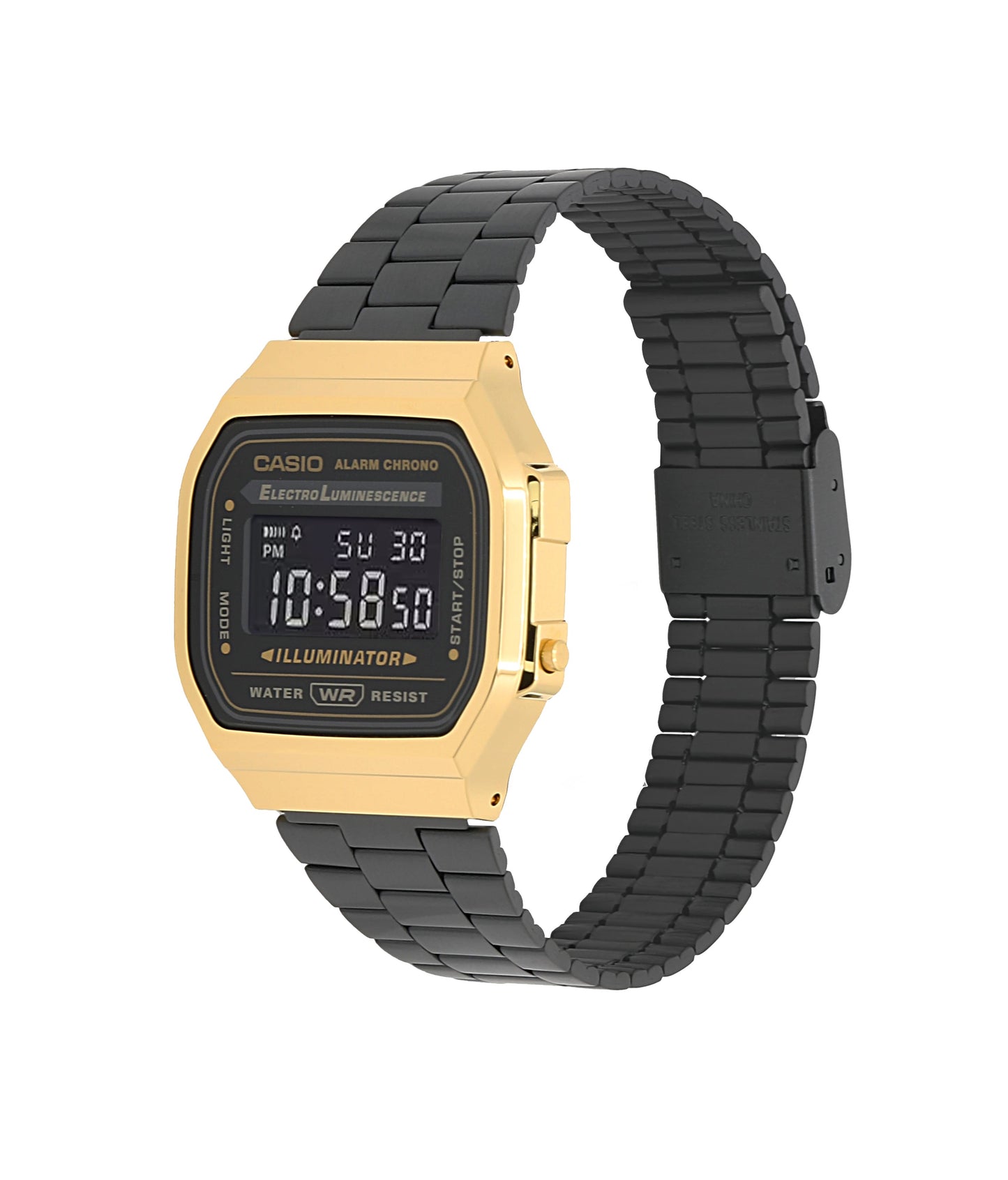 Casio Vintage A168WEGB-1BVT Watch 36.3mm - Black/Gold