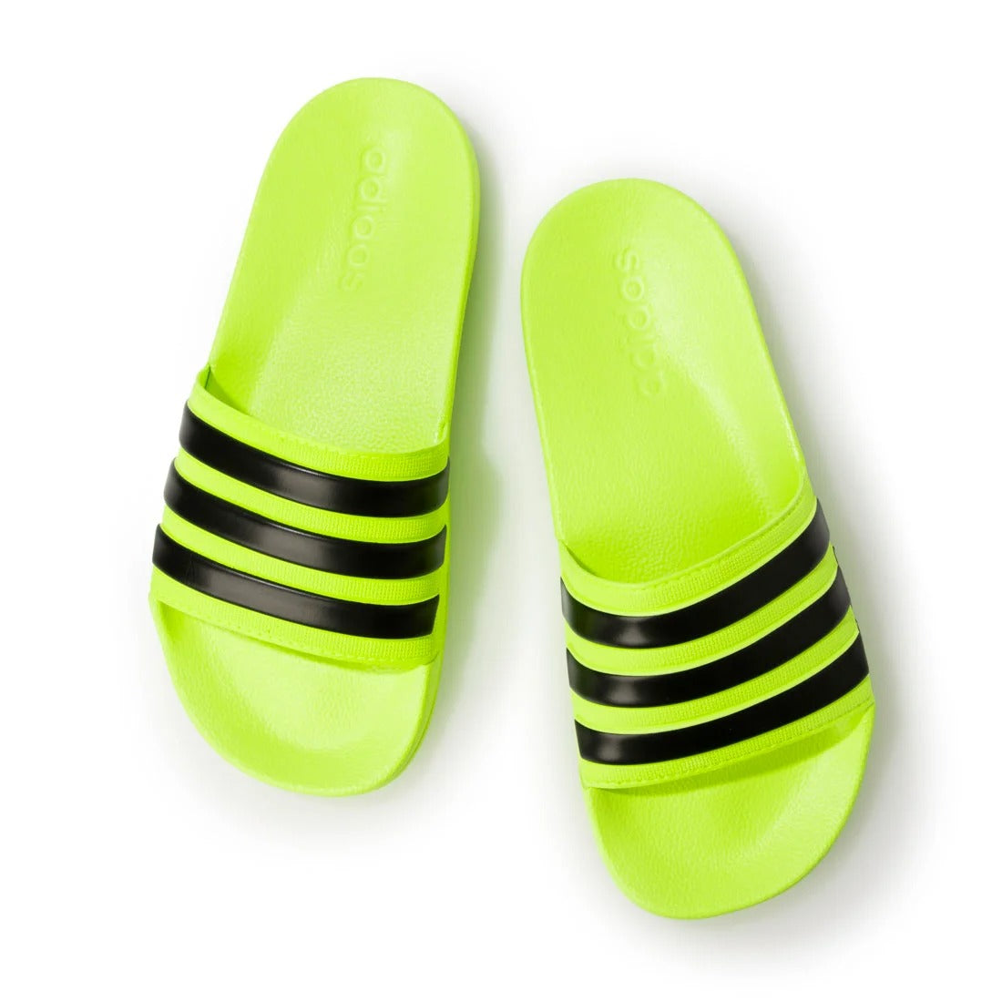Men's Adidas Adilette Shower Slides - Lucid Lemon/Black