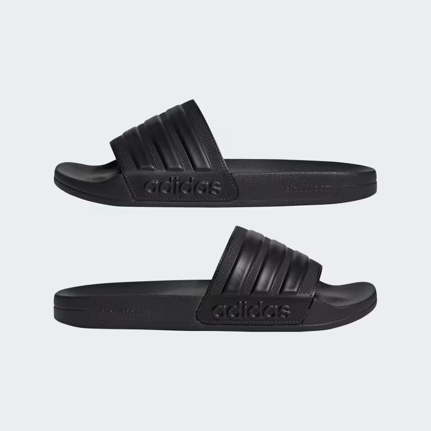 Men's Adidas Adilette Shower Slides - Black/Black