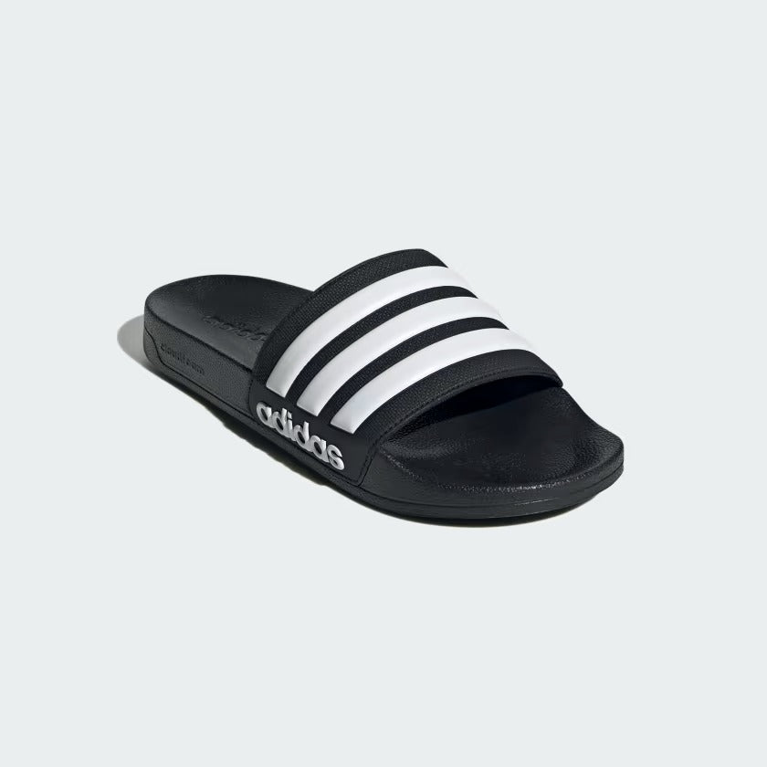 Men's Adidas Adilette Shower Slides - Black/White